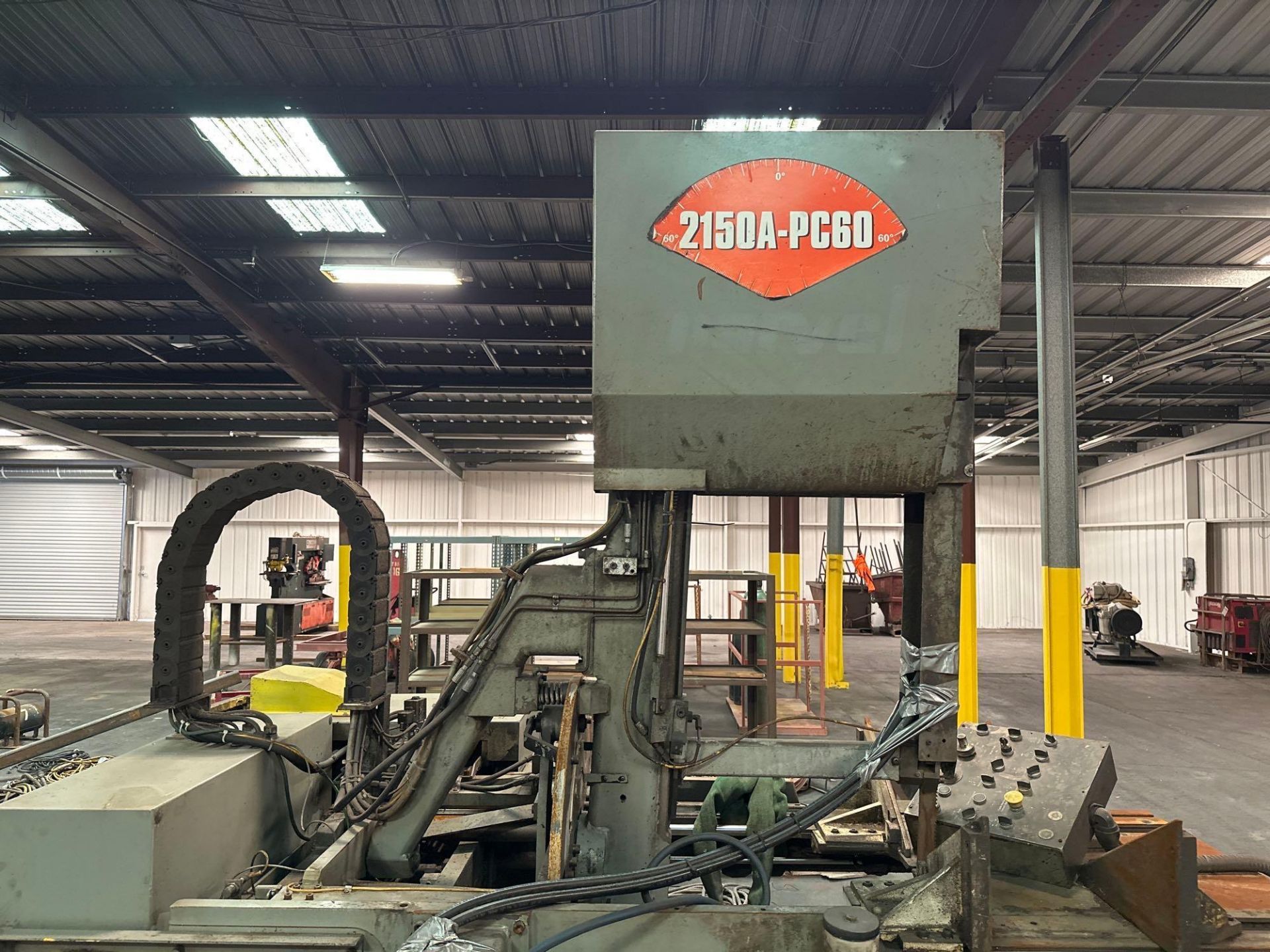 Marvel Series 2150A-PC60 Tilt Frame Vertical Band Saw, 2’ x 7’ Conveyor *Located in Redlands, CA* - Image 8 of 25