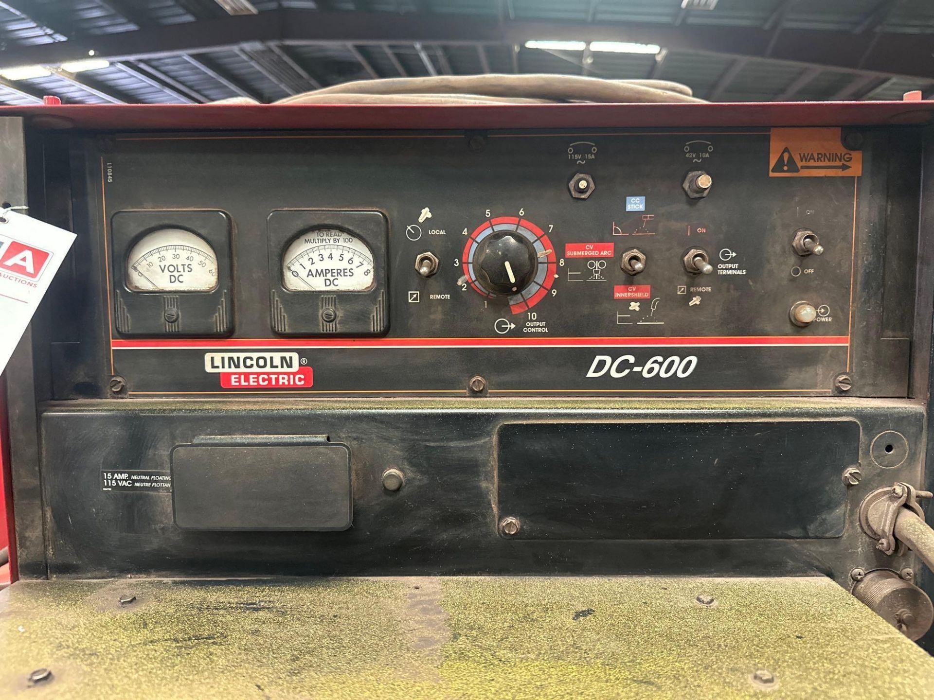 Lincoln Electric DC-600Welder, s/n U 1020461387 w/ Lincoln Squirt Welder LN-8Wire Feeder - Image 6 of 10