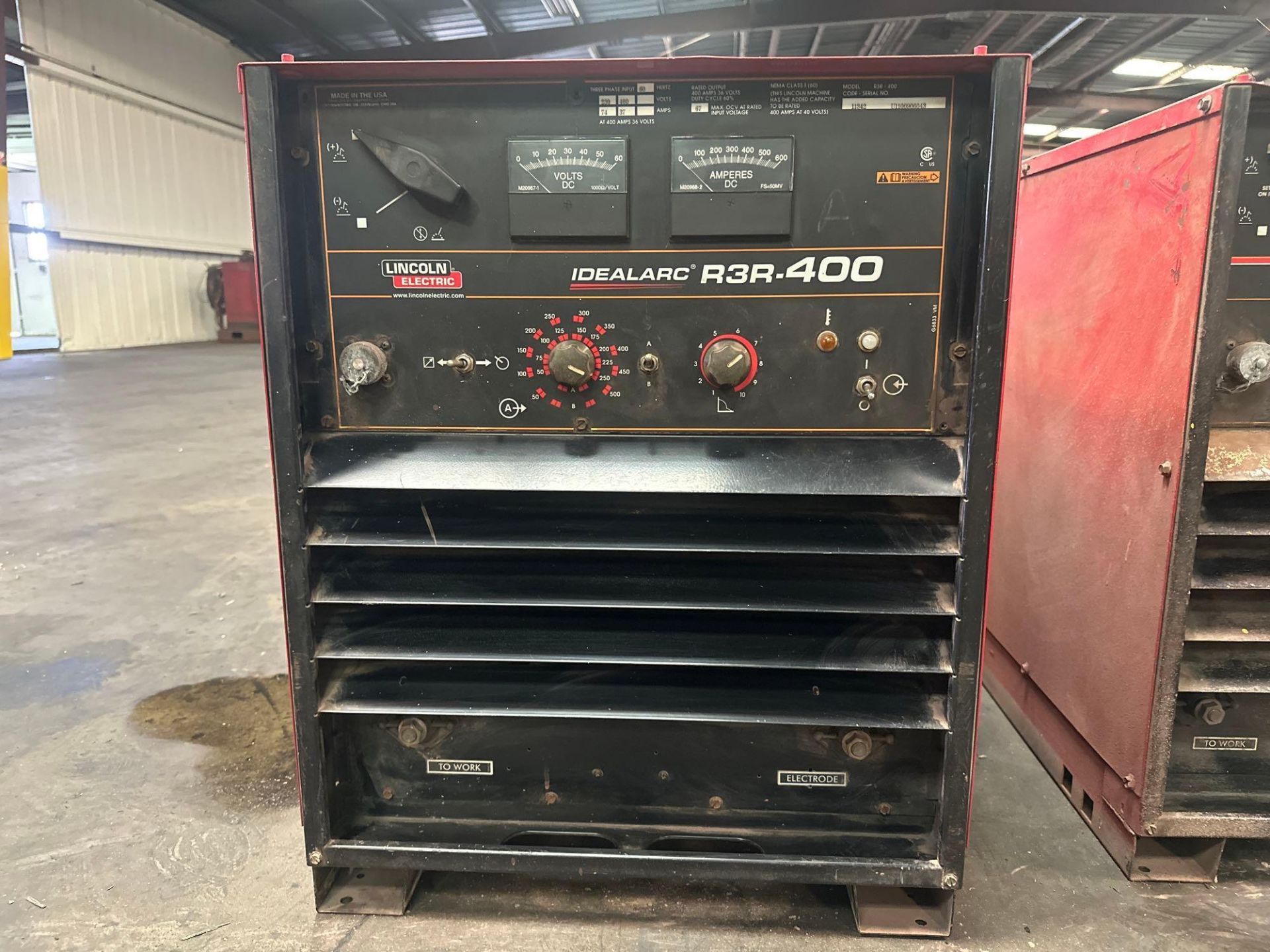 Lincoln Electric Idealarc R3R-400 Welder, s/n U1100906043 *Located in Redlands, CA* - Image 2 of 8