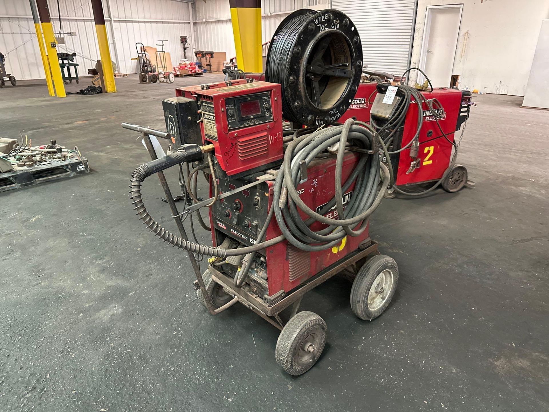 Lincoln Flextec 650 Welder s/n U1150109185, w/ LincolnLN-9 Wire Feeder, s/n U1970314984, Welding - Image 2 of 13