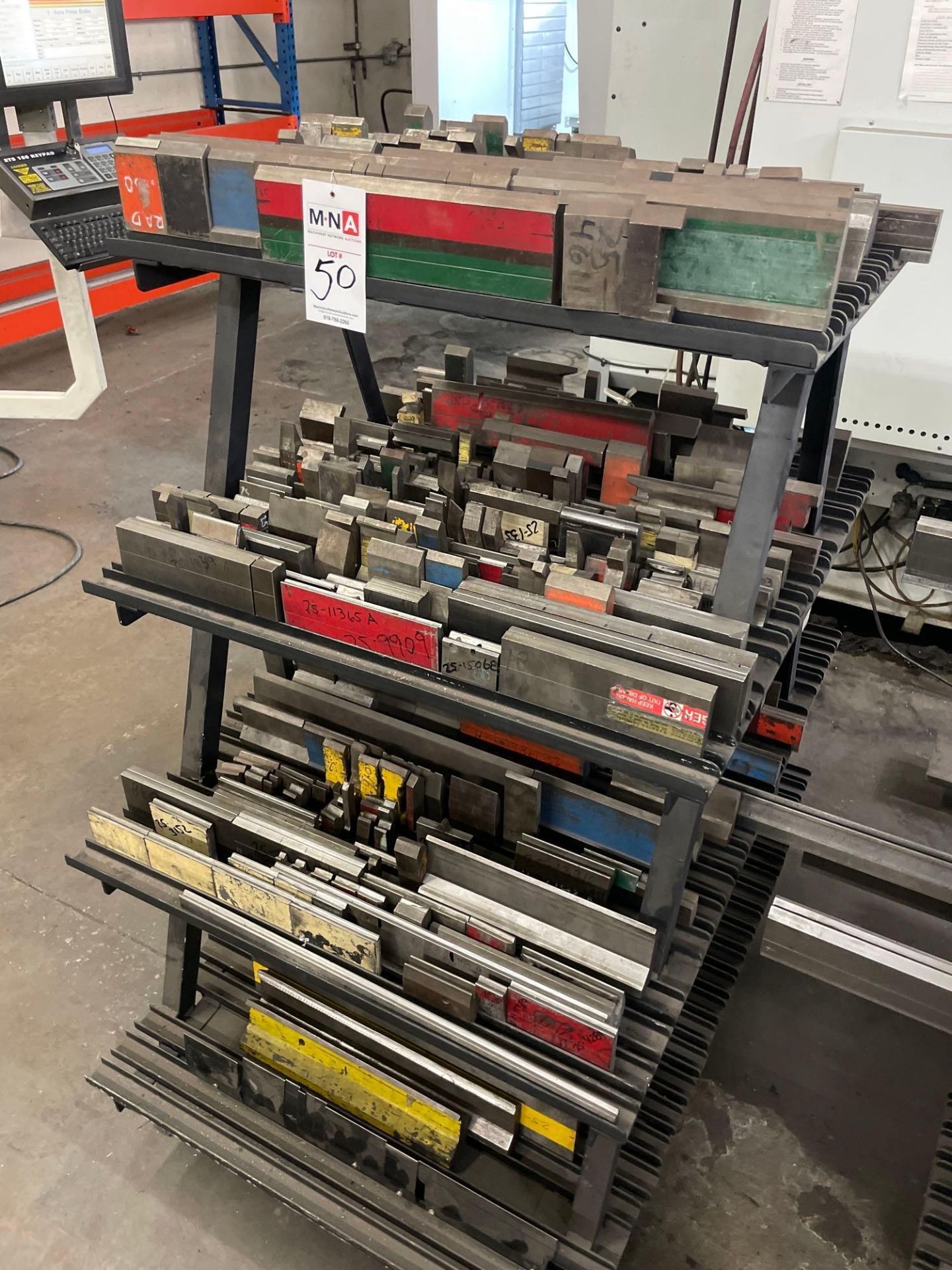 Rolling Rack with Press Brake Dies - Image 6 of 6