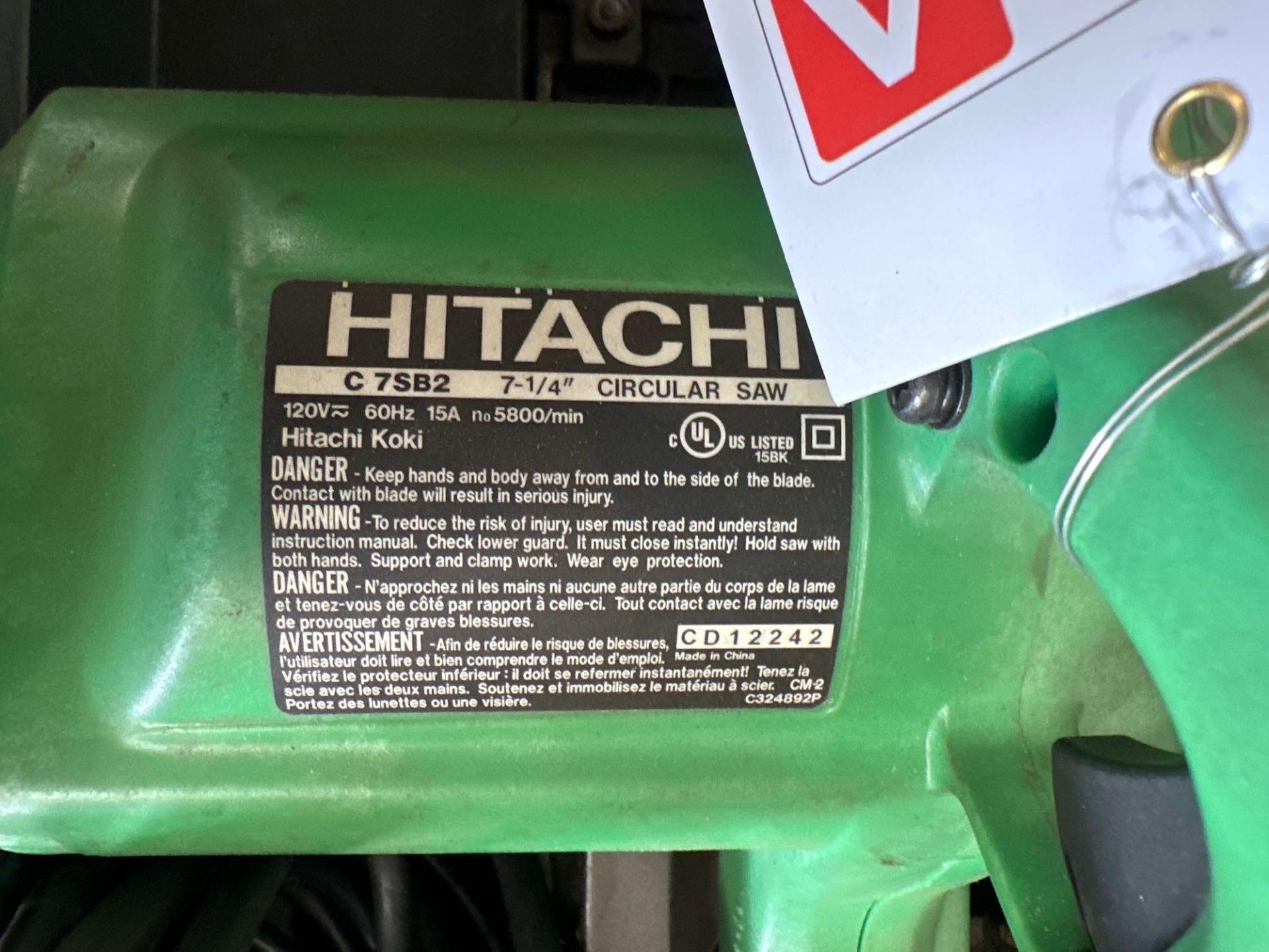 Hitachi C7SB2 7-1/4” Circular Saw - Image 4 of 4