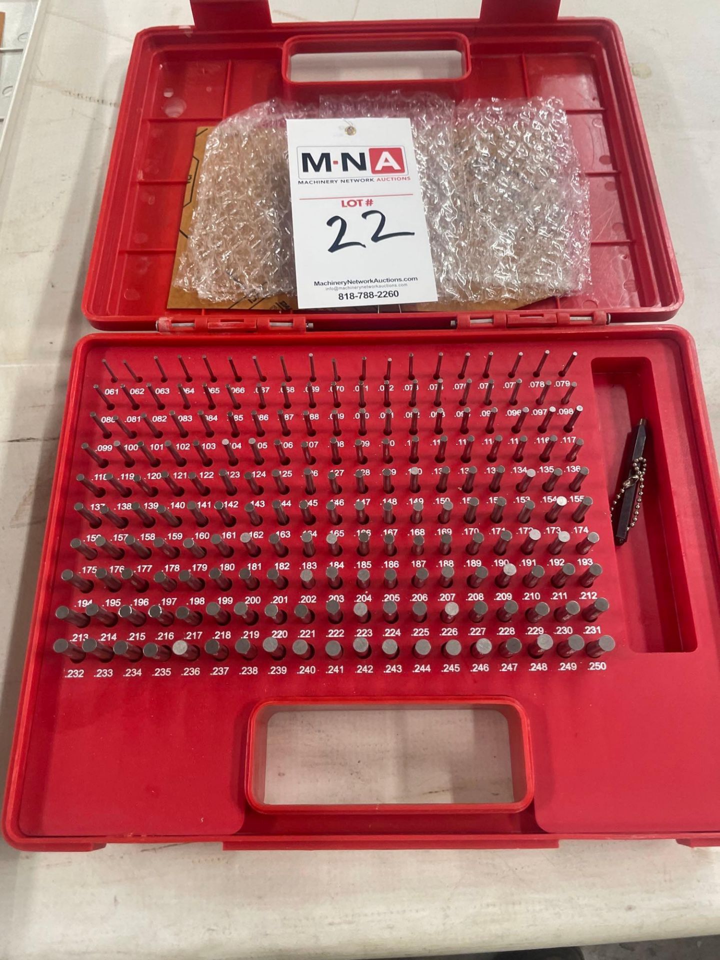 M1 Minus 190 PCS 0 .061” - 0.250” Pin Gage Set - Image 5 of 5