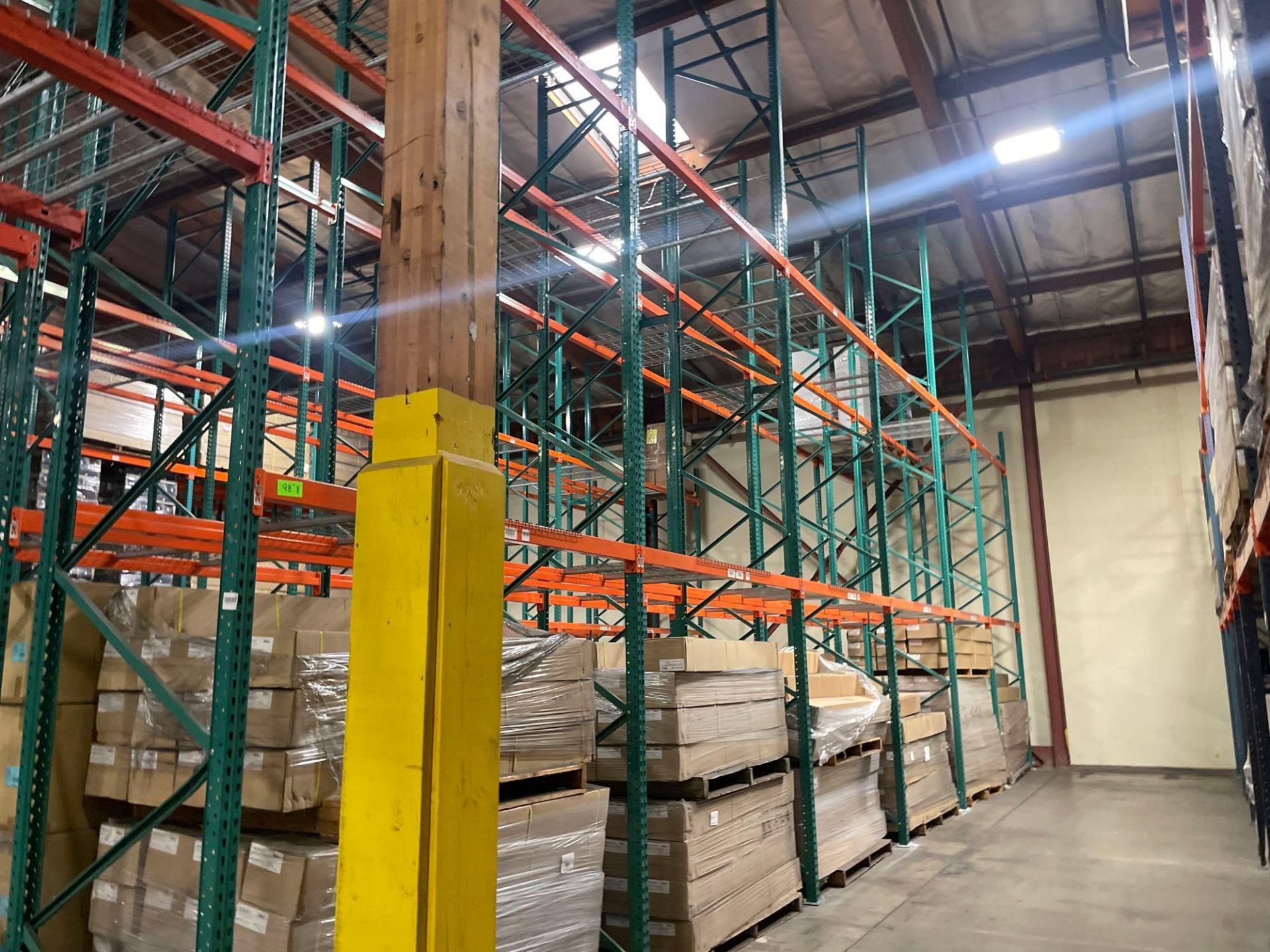 (23) Sections of Pallet Racking w/ 4 Cross Beams Per Section, 8' x 42” x 30' *No Contents* - Image 3 of 4