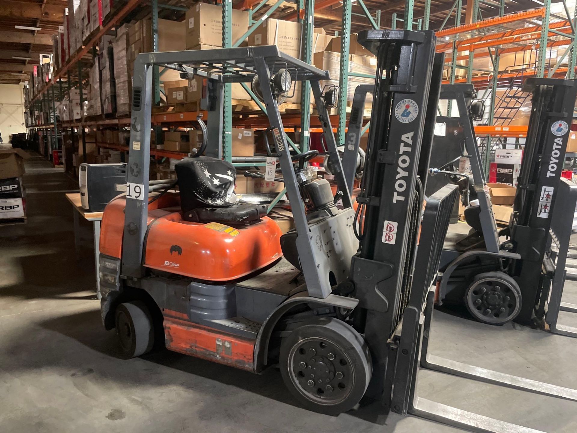 Toyota 42-6FGCU25 LPG Forklift, 5000 Lbs., 13677 Hrs., s/n 80691