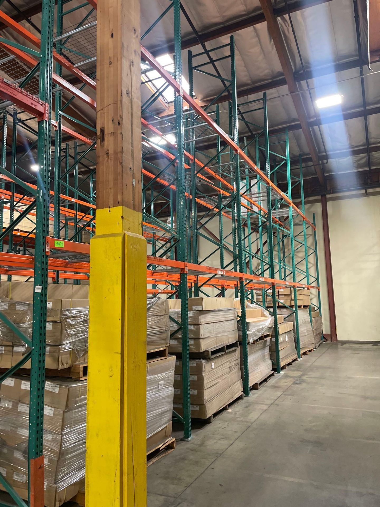 (23) Sections of Pallet Racking w/ 4 Cross Beams Per Section, 8' x 42” x 30' *No Contents* - Image 2 of 4