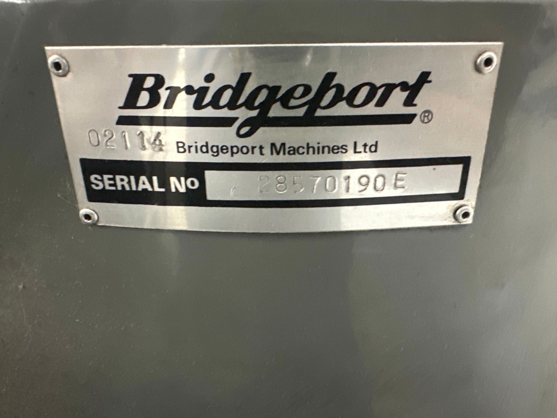 Bridgeport Series I Interact CNC Vertical Mill, s/n 28570190E, Includes 6” Kurt Vise - Image 8 of 12