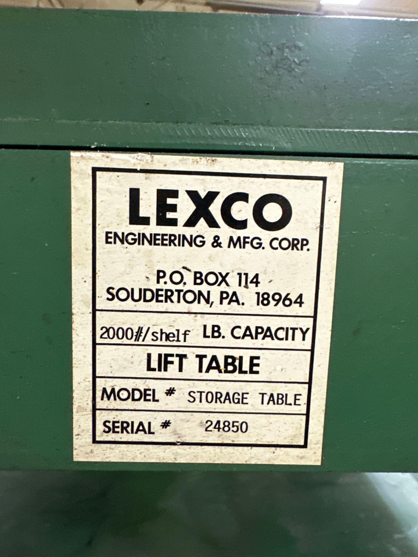 2000lbs Lexco Heavy Duty Steel Mold Rack, s/n 24850 - Image 3 of 3