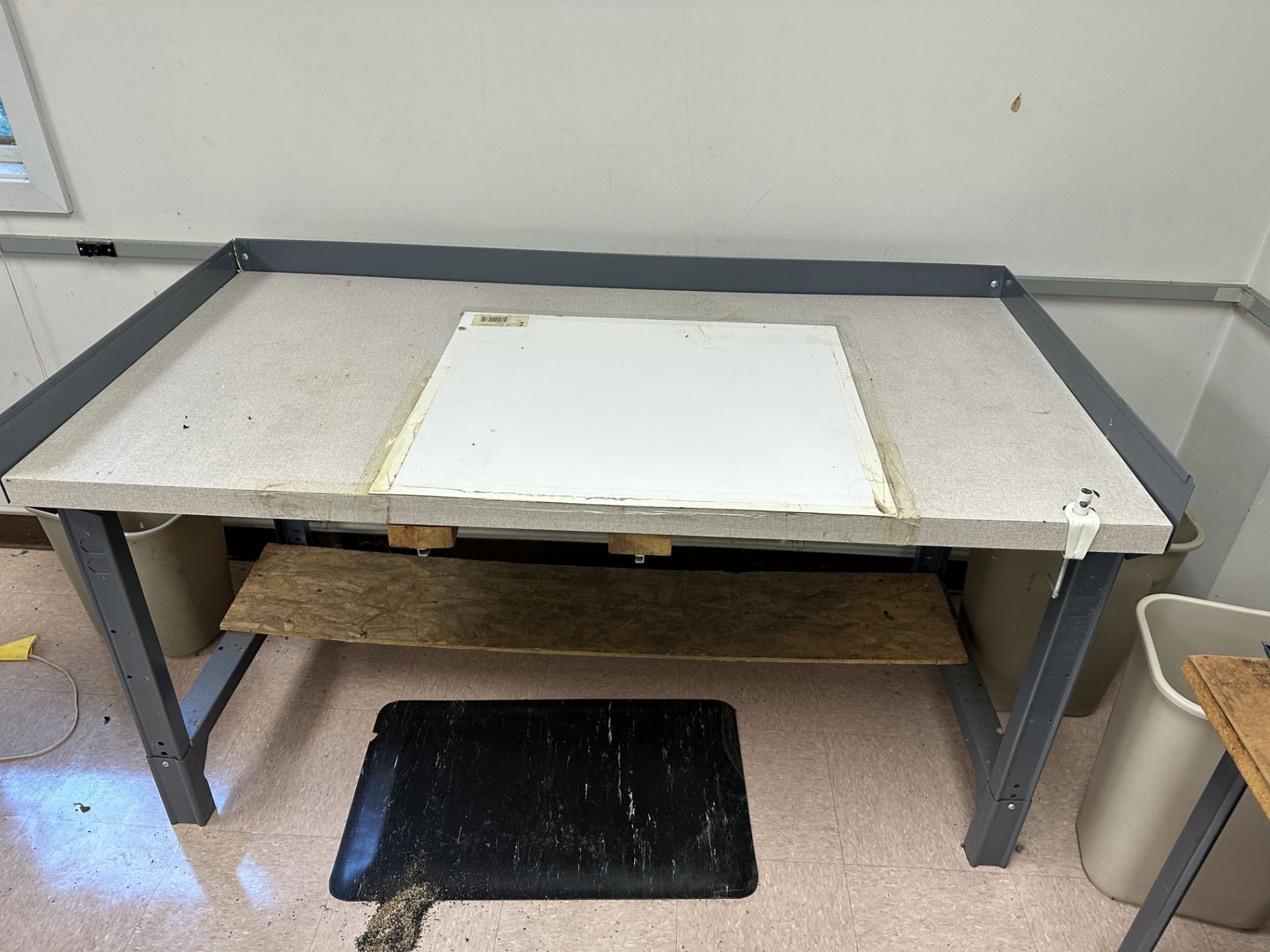 (6) Assorted Metal Work Tables - Image 4 of 6