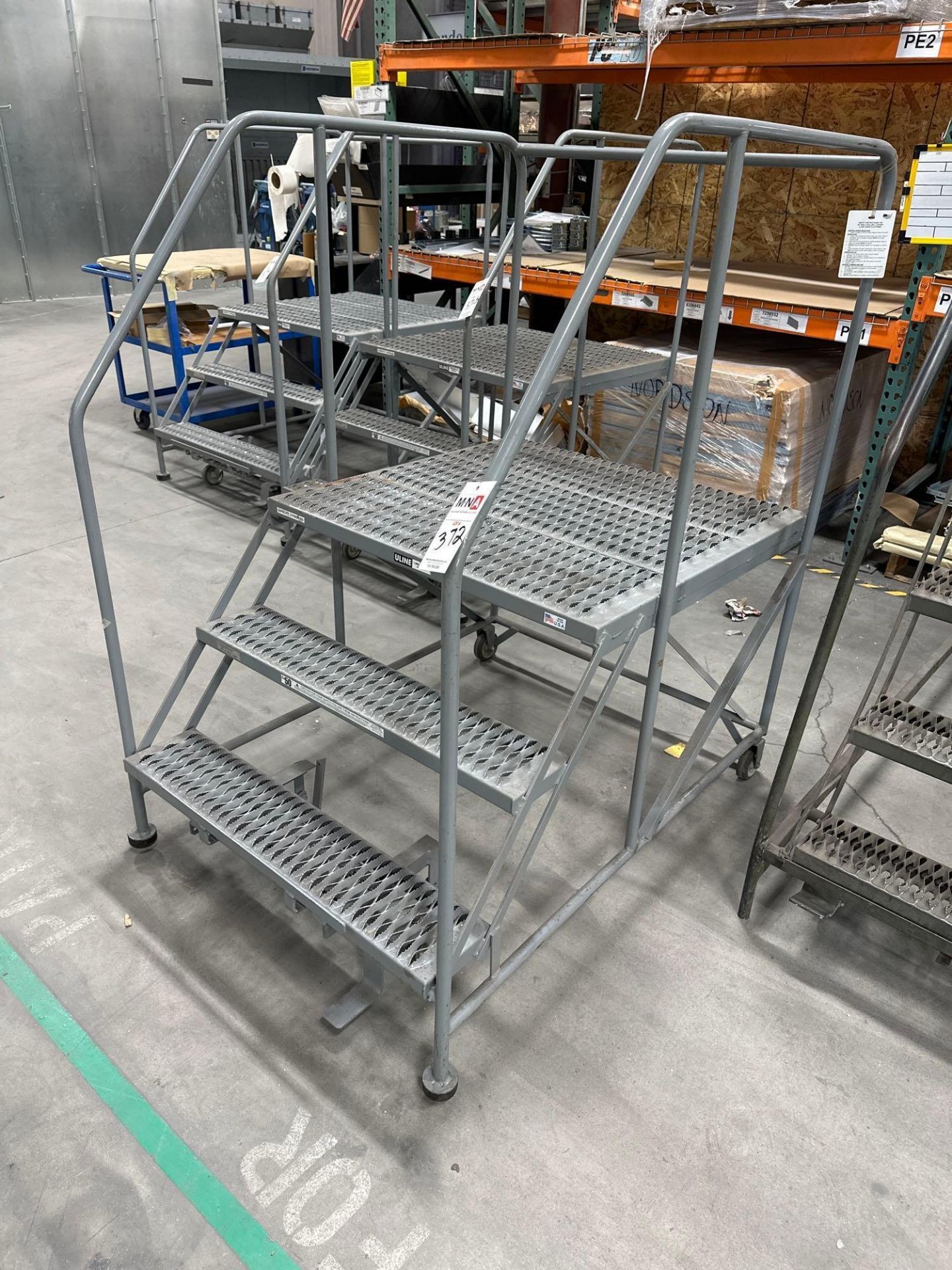 3-Step U-Line Rolling Ladder