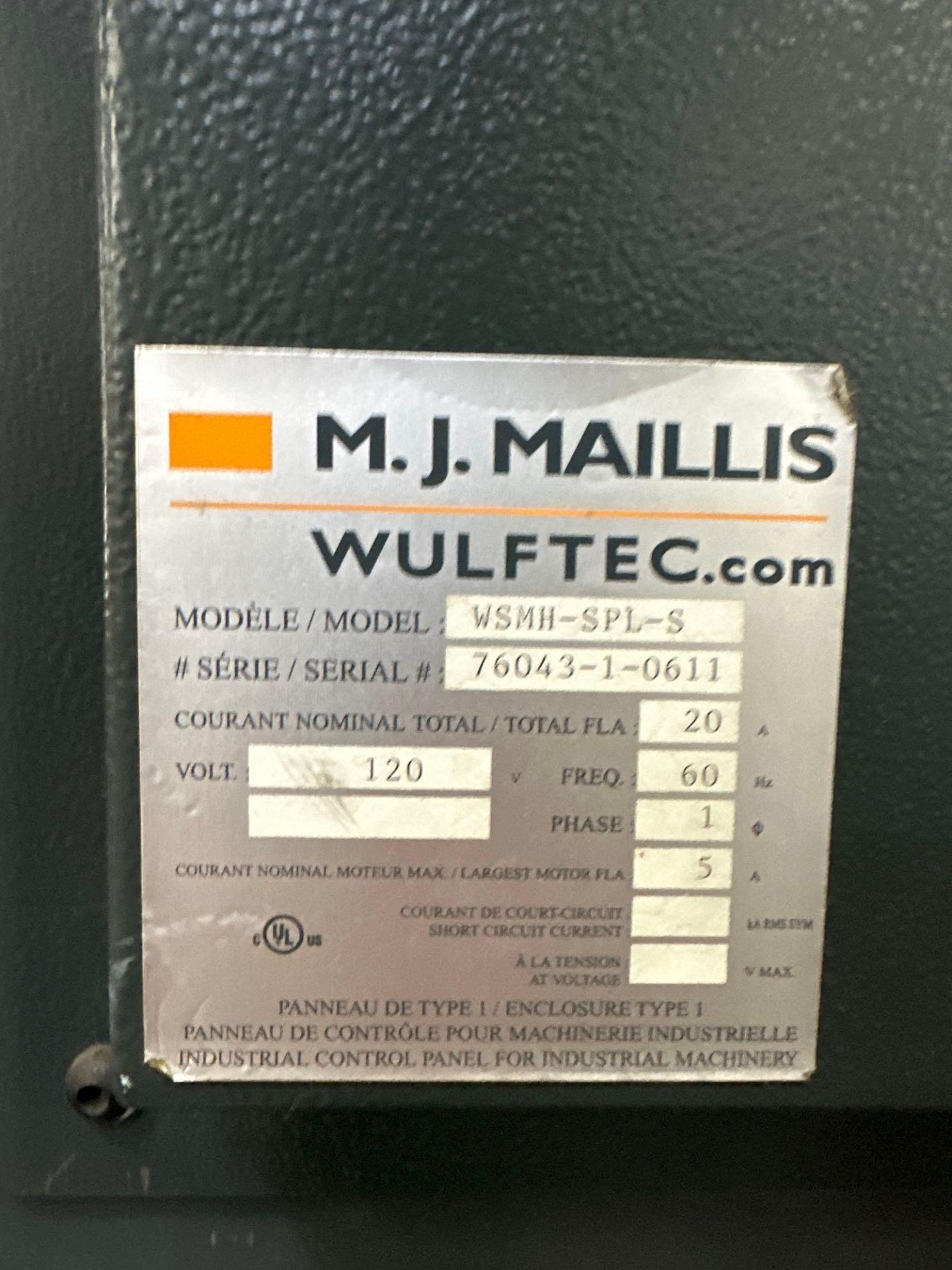 MJ Wallis Wulftec WSMH-SPL-S Auto Pallet Wrapper, 76043-1-0611 - Image 4 of 5