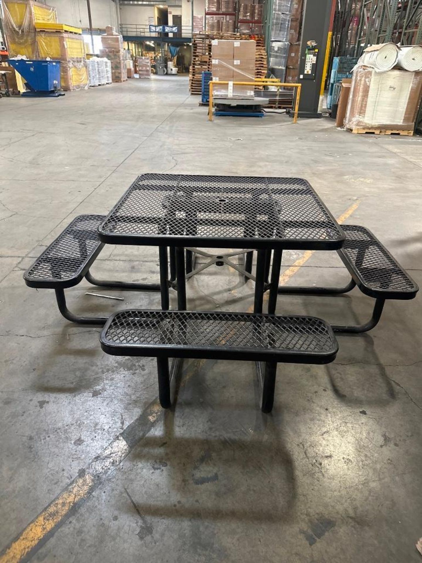Steel Lunch Table - Image 2 of 2
