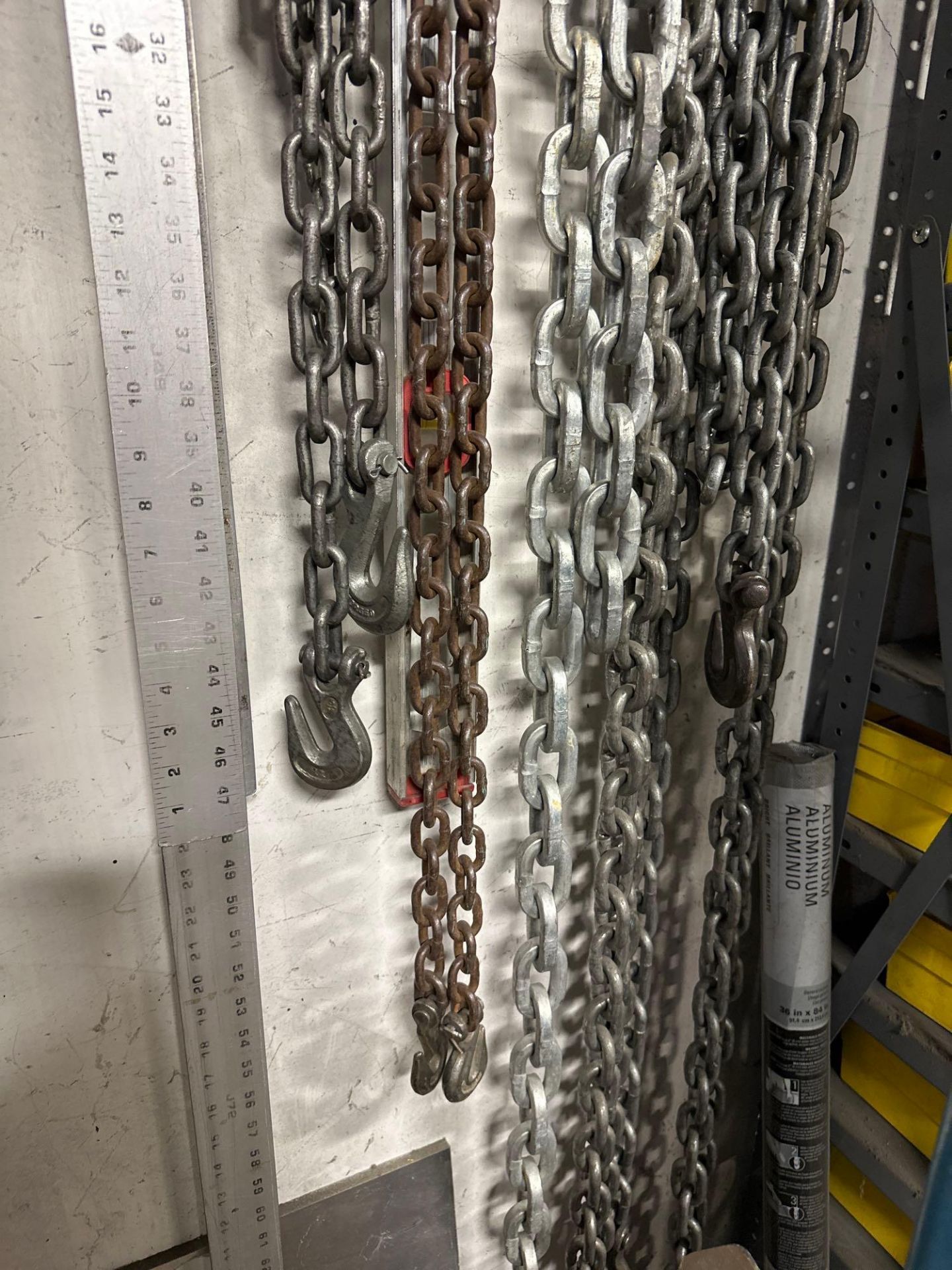 Assorted Chains, Hooks & Rulers