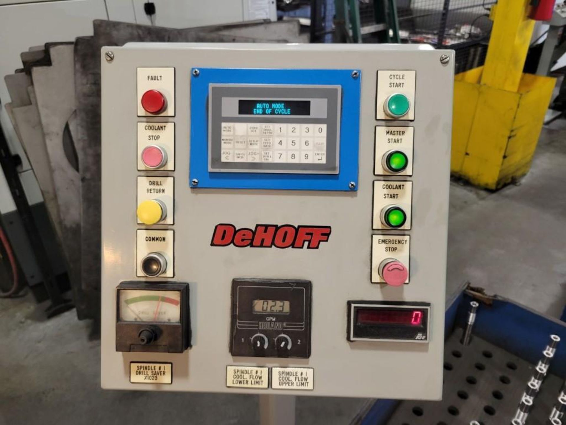 DeHoff 1036 Gun Drill, 1” max drill dia. x 36” stroke, PLC control, servo drive, New 1997 - Image 4 of 9