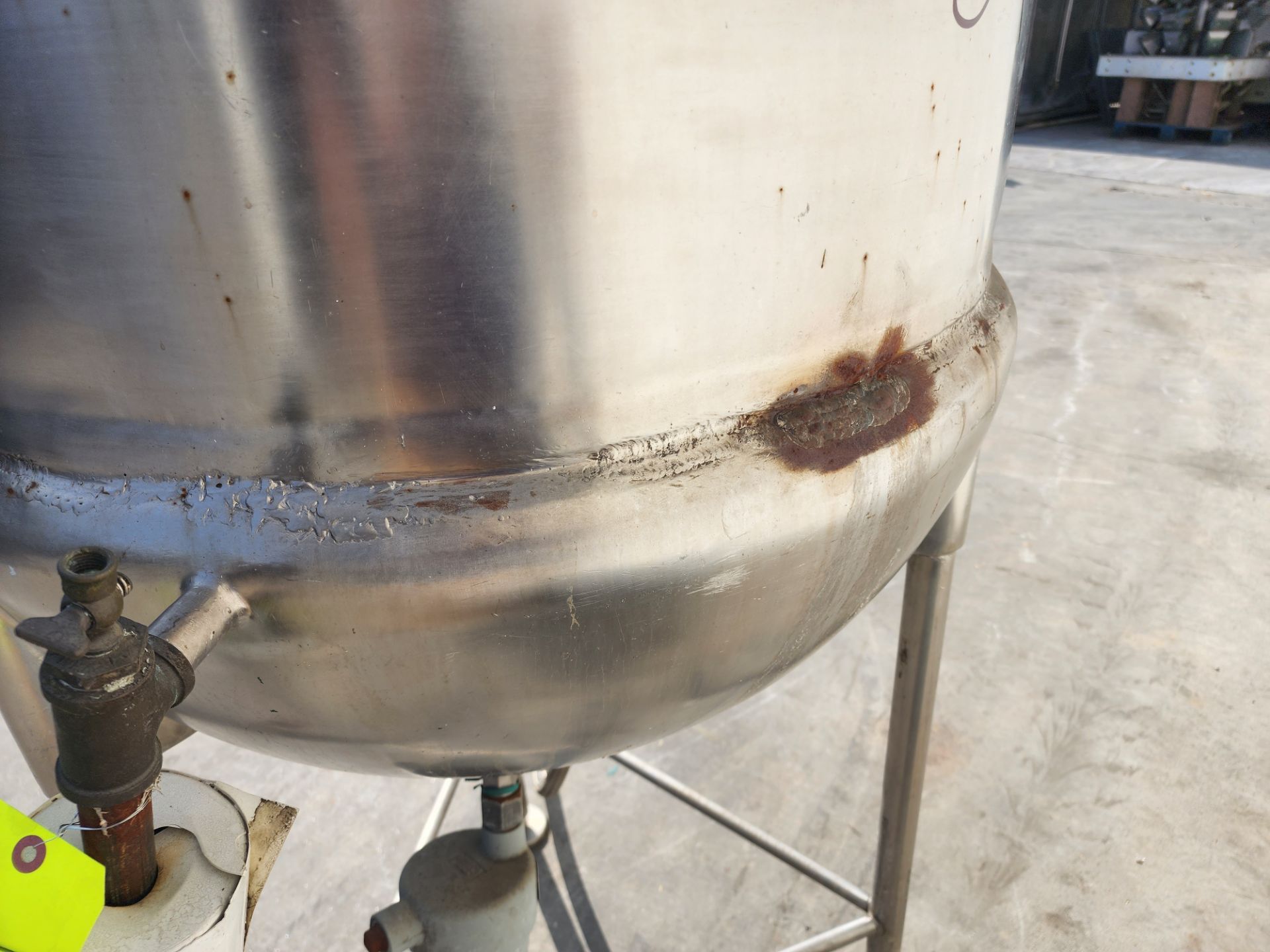Lee Steam Fired Jacketed Kettle, Model 75D, SN 417 U, 75 Gallon Capacity. - Image 8 of 8