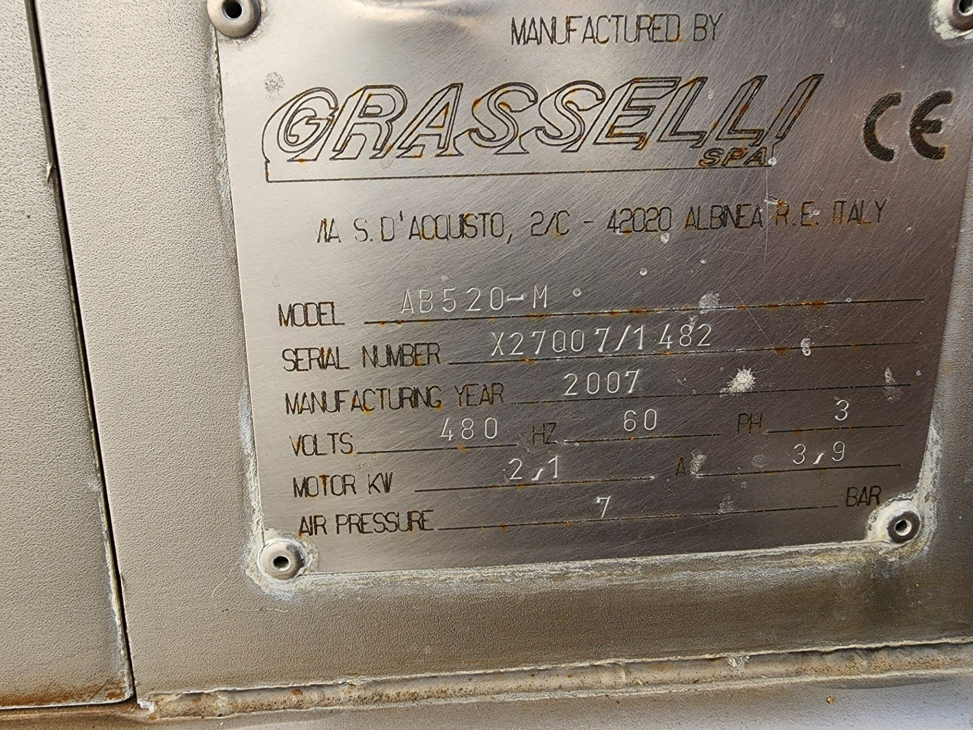 Grasselli, Model AB 520M Automatic Skinning Machine - Image 7 of 8