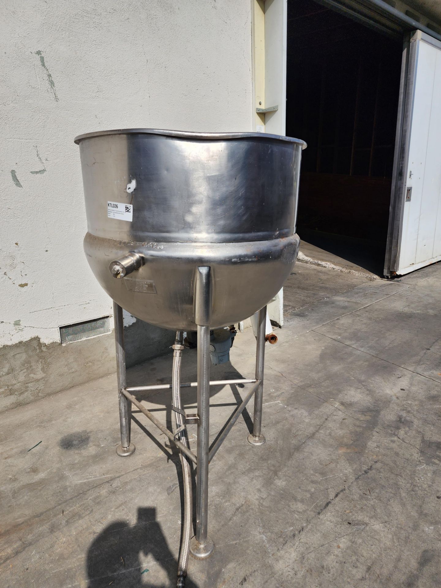 Lee Steam Fired Jacketed Kettle, Model 75D, SN 417 U, 75 Gallon Capacity. - Image 3 of 8
