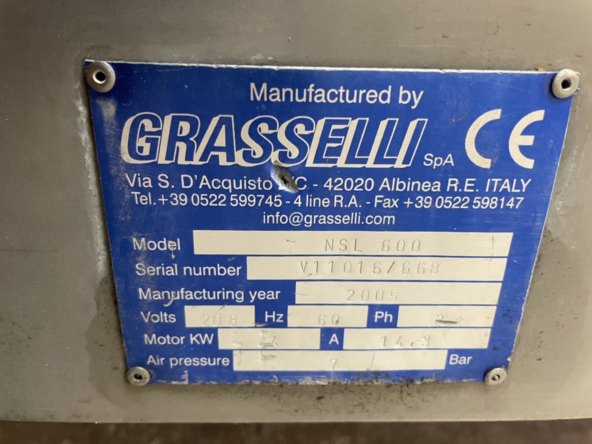 Grasselli NSL 600 Slicer - Image 6 of 8