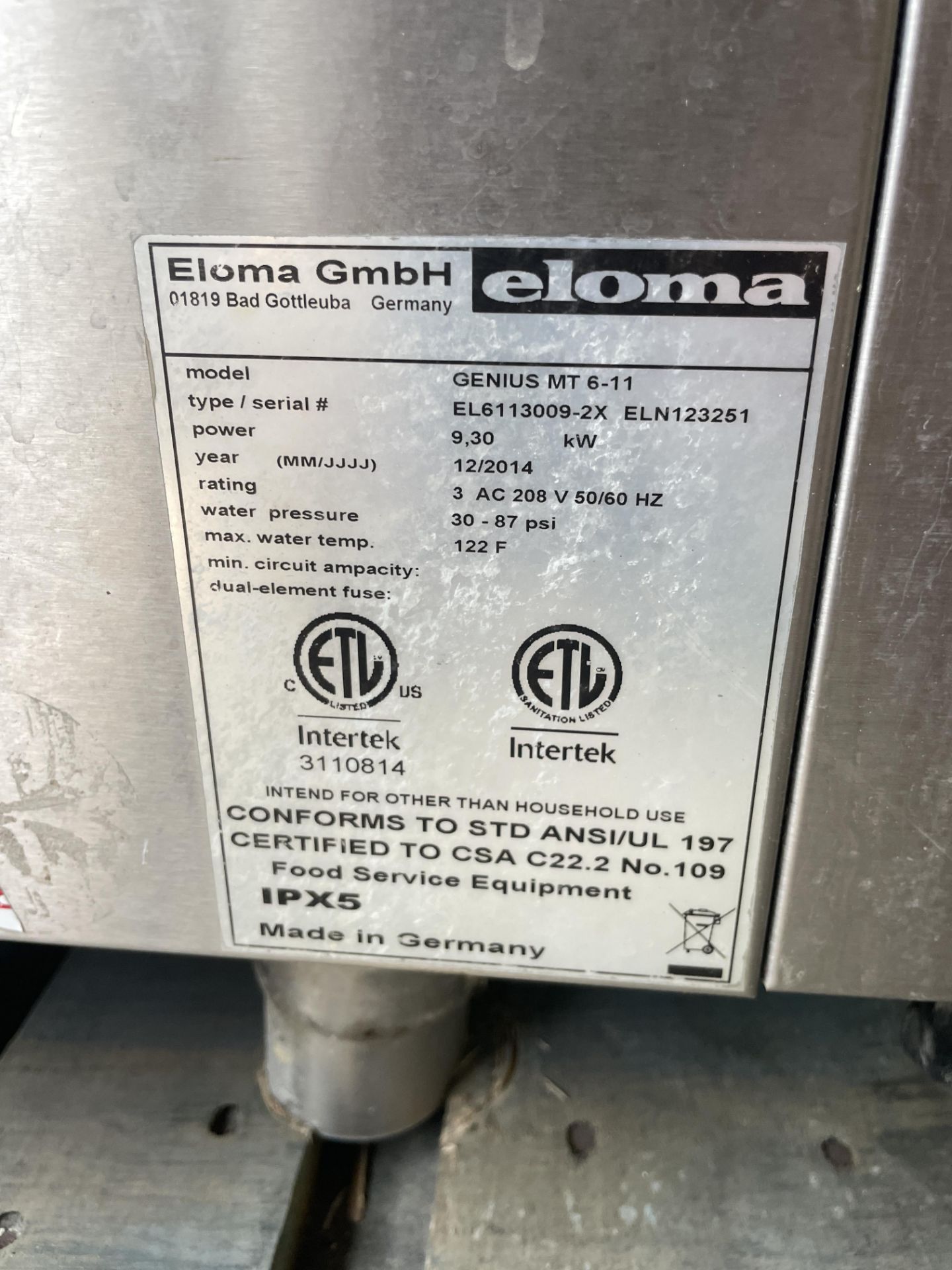 Eloma Genus Oven - Image 2 of 5