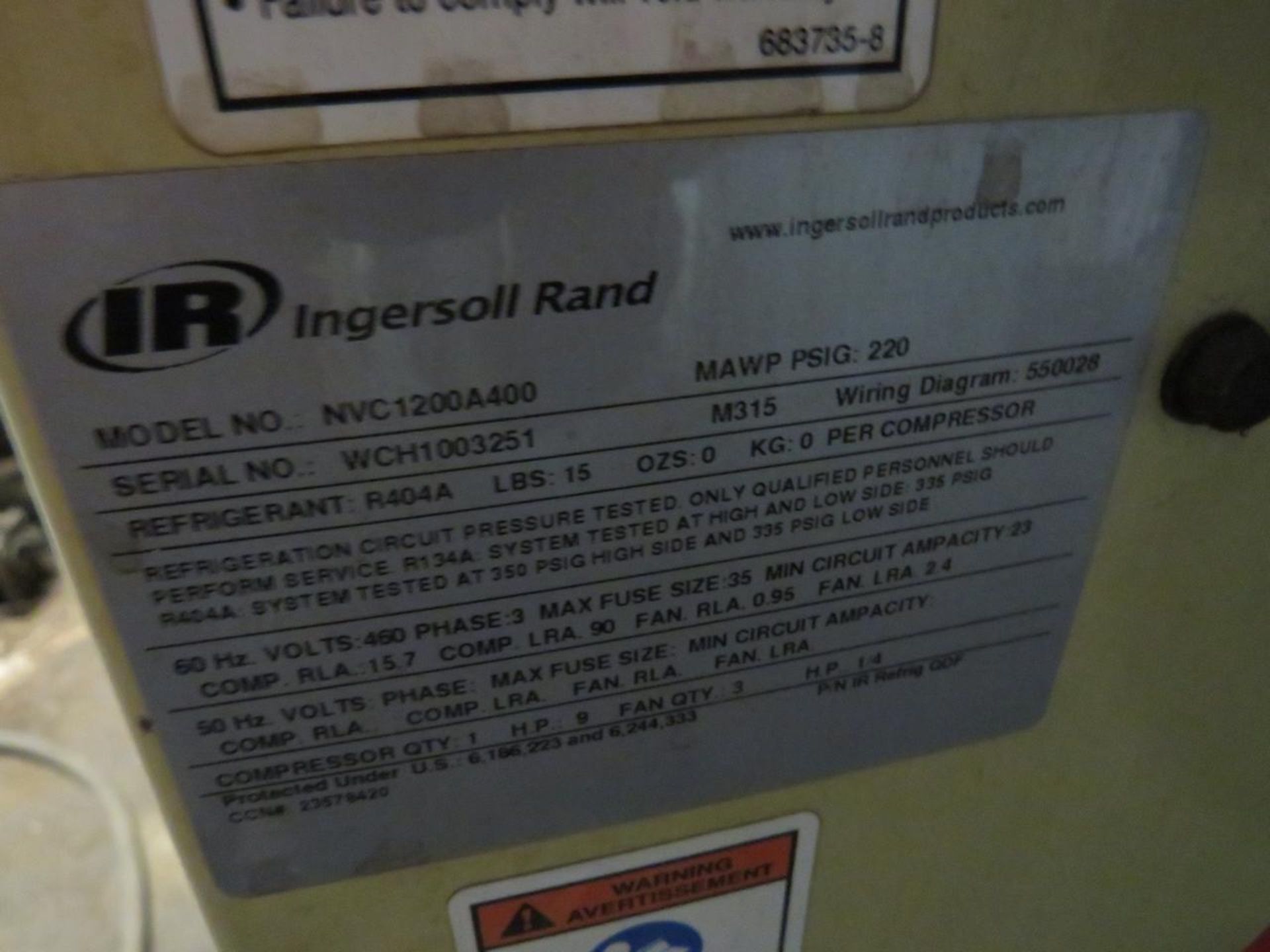 Ingersoll Rand NVC1200A400 Air Dryer - Image 2 of 4