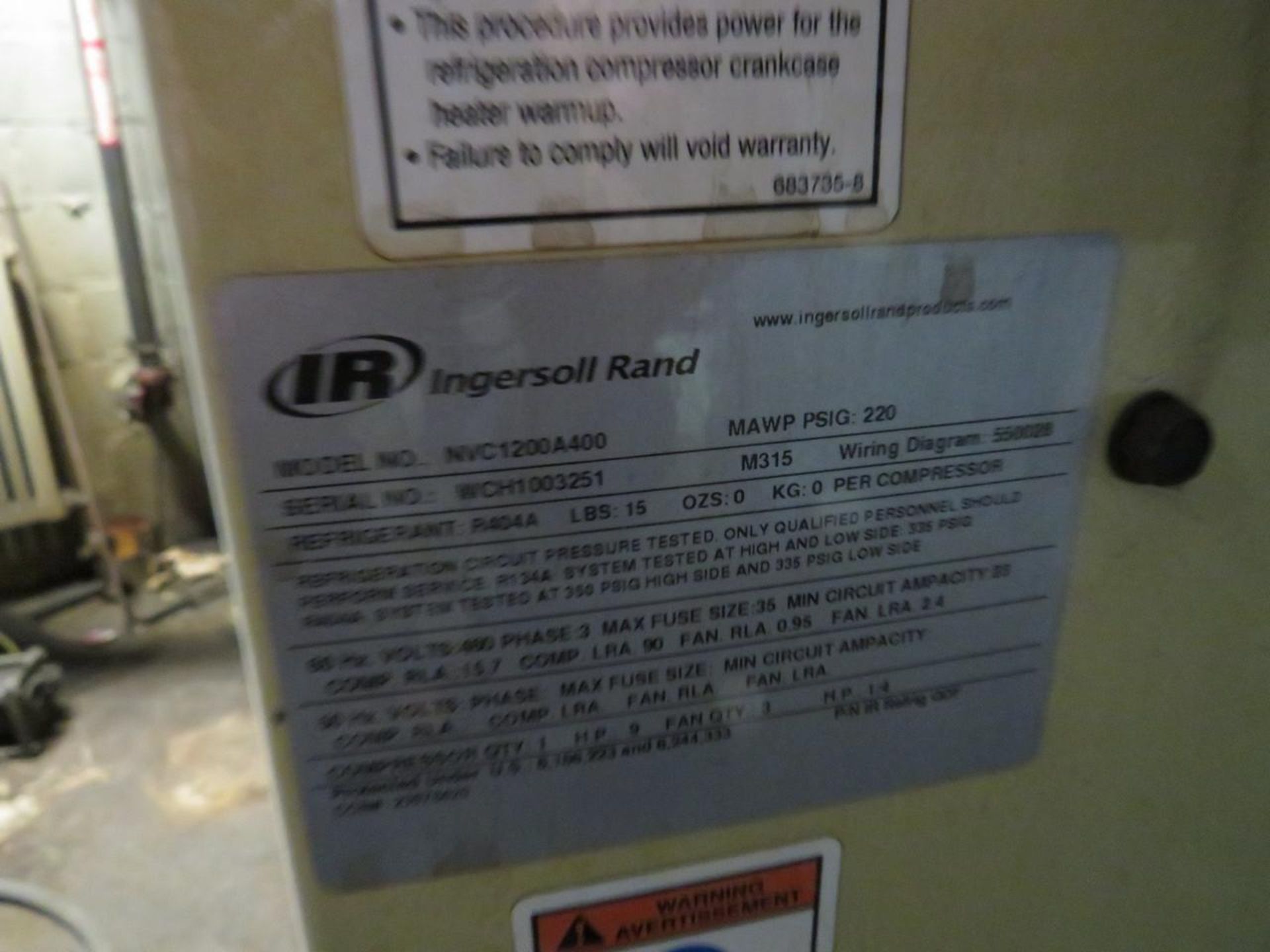 Ingersoll Rand NVC1200A400 Air Dryer - Image 3 of 4