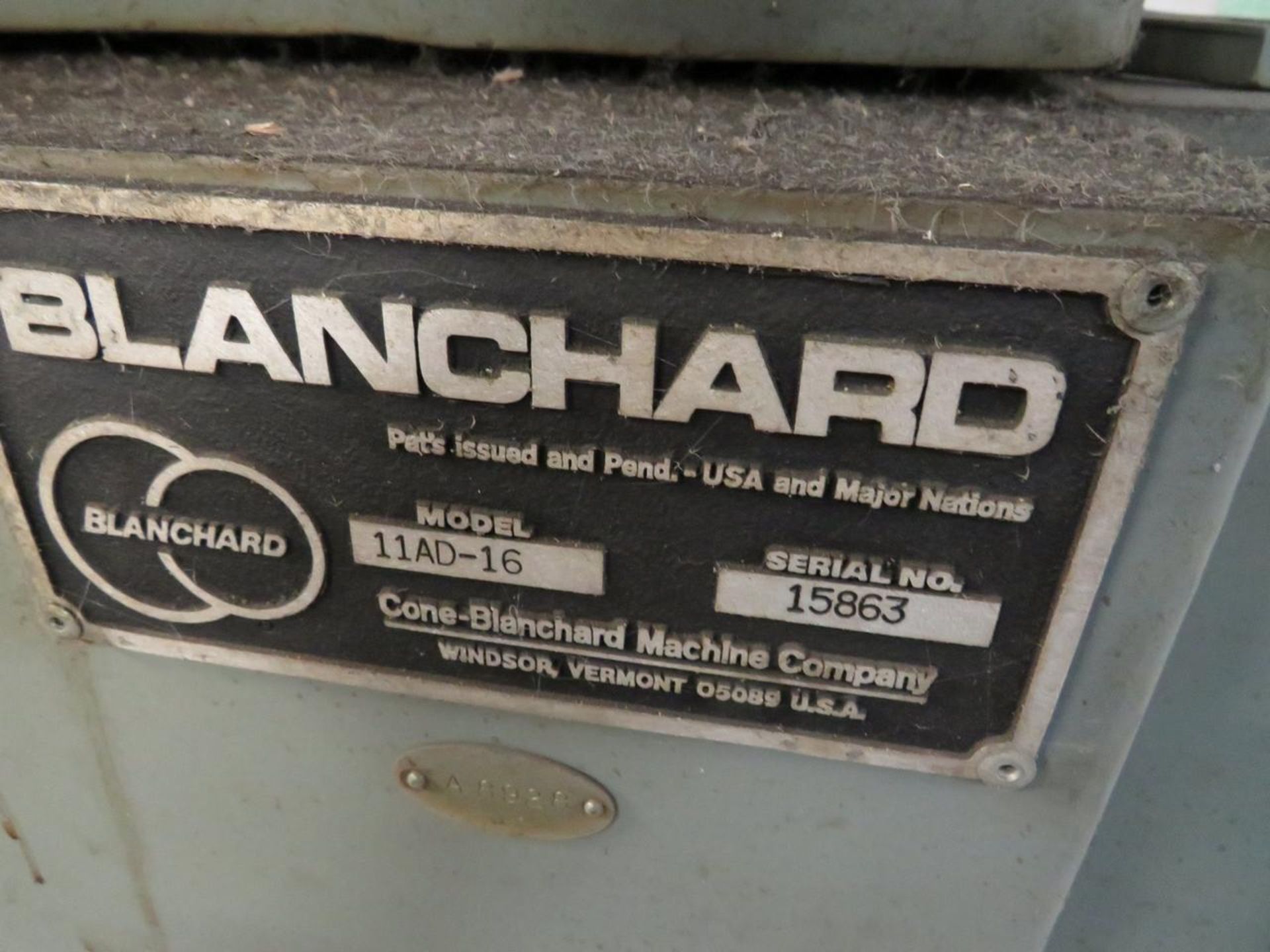 Blanchard 11AD-16 16" Vertical Spindle Rotary Surface Grinder - Image 3 of 12