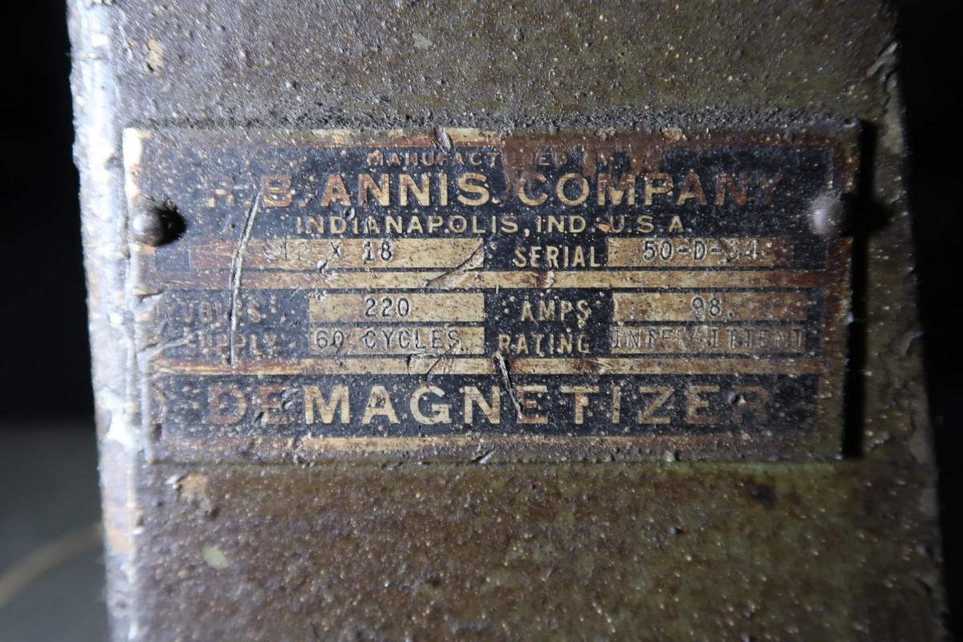 R.B. Annis 12"x18" Demagnetizer - Image 2 of 2