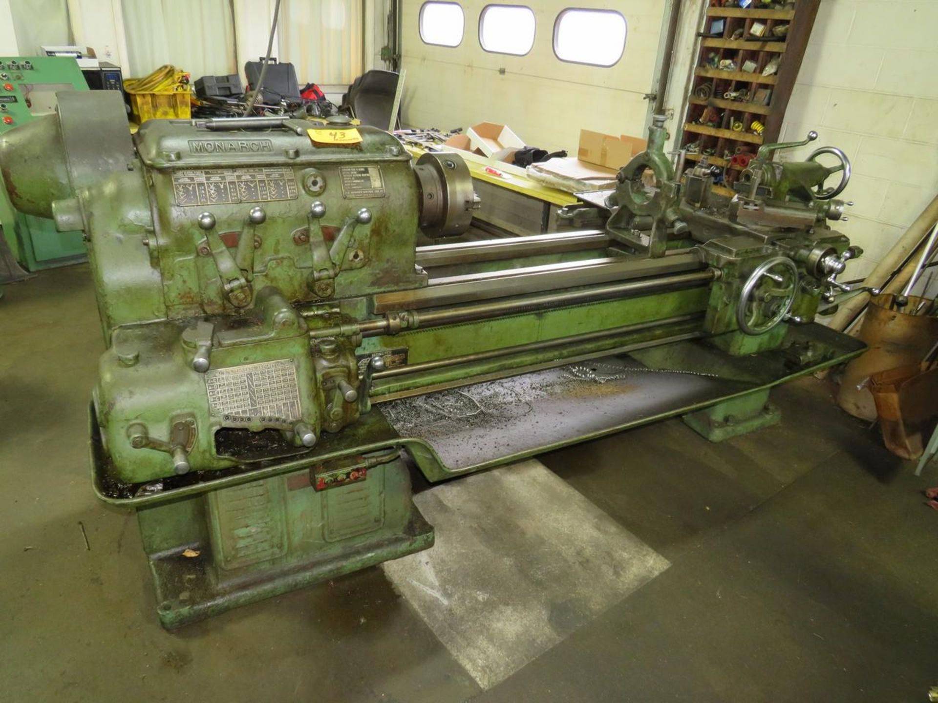 1945 MONARCH 1654 16" (18.5) x 54" C.C. TOOLROOM LATHE,