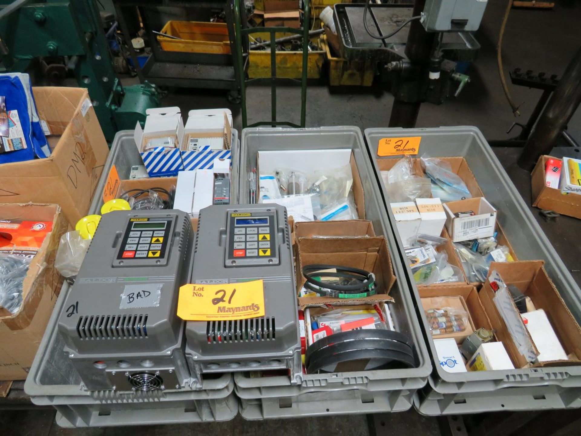 LOT OF PLANT ELECTRONICS & SUPPLIES