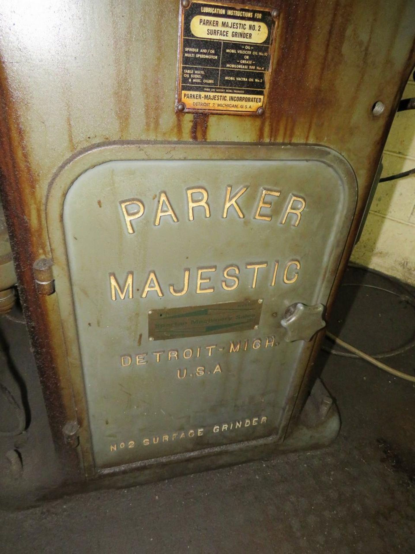 1957 PARKER MAJESTIC #2 6" x 18" HYDRAULIC SURFACE GRINDER - Image 3 of 6