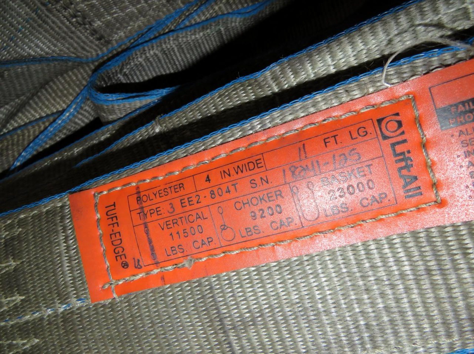 Lift-All Tuff Edge EE2-804T Lot of (50) Eye-Eye 4? W x 11? L Polyester Web Slings - Image 3 of 7