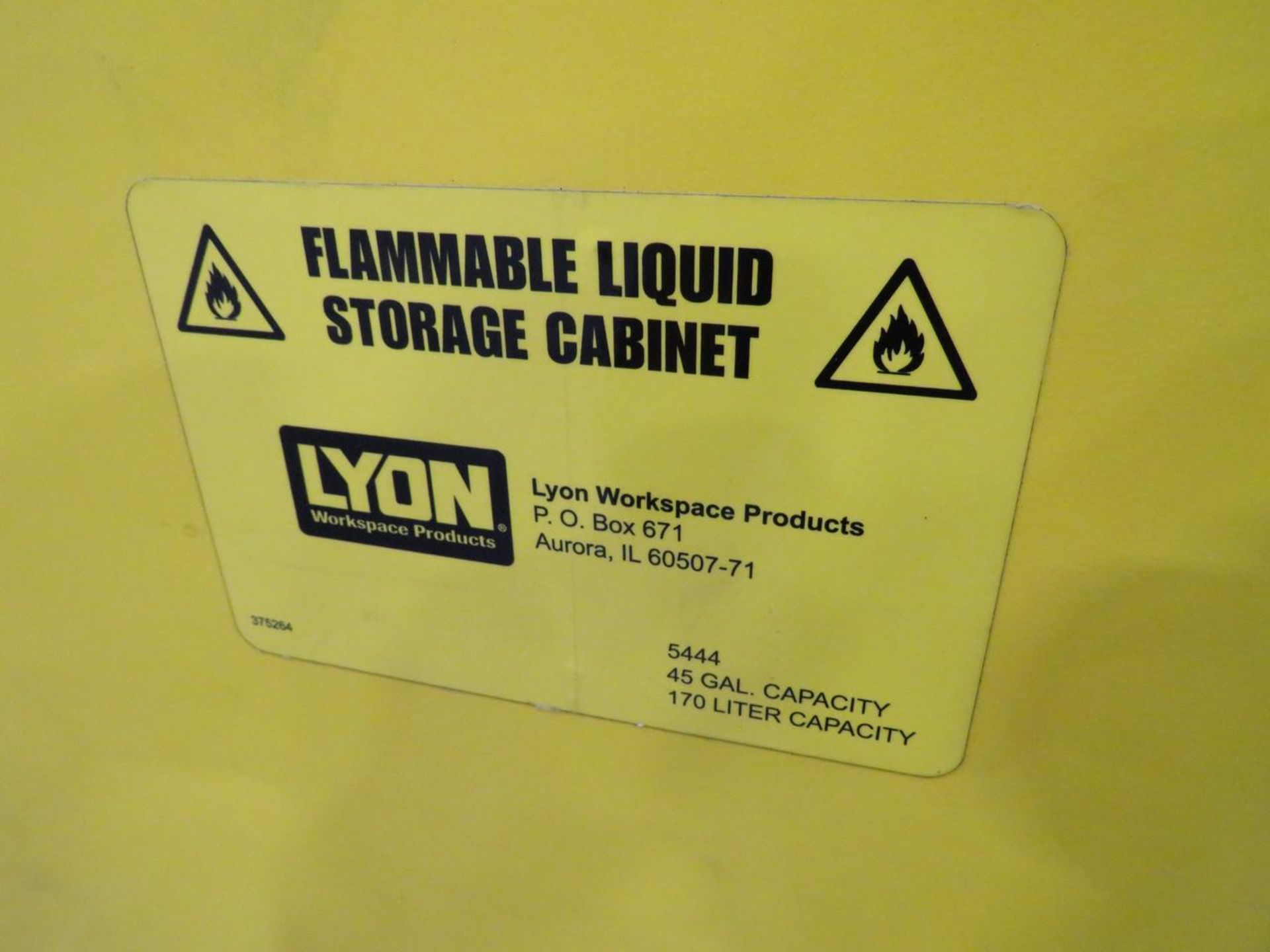 Lyon 5444 45 Gallon Flammable Liquids Storage Cabinet - Image 2 of 4