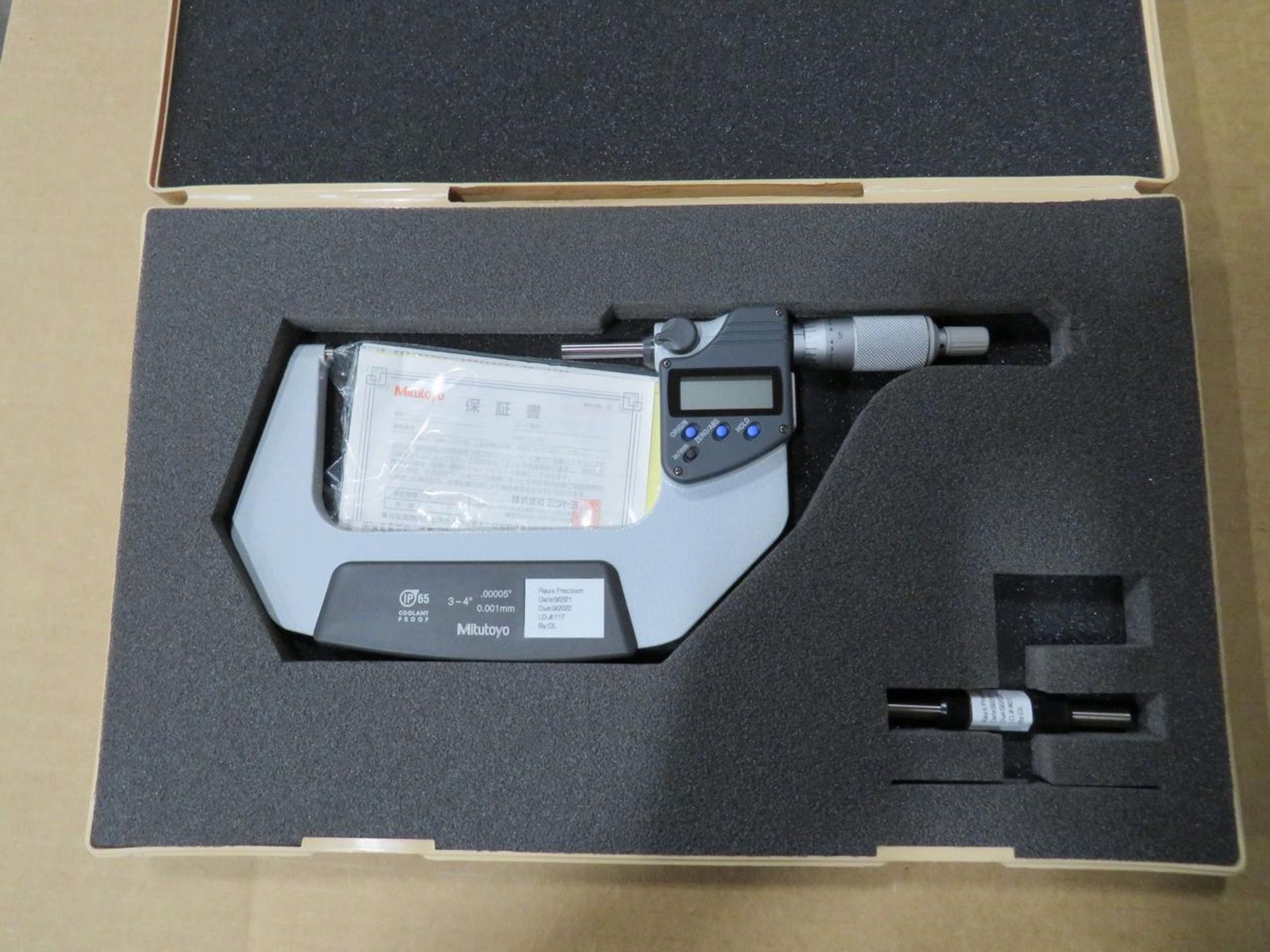 Mitutoyo 293-333 3-4" Digital Micrometer - Image 2 of 6