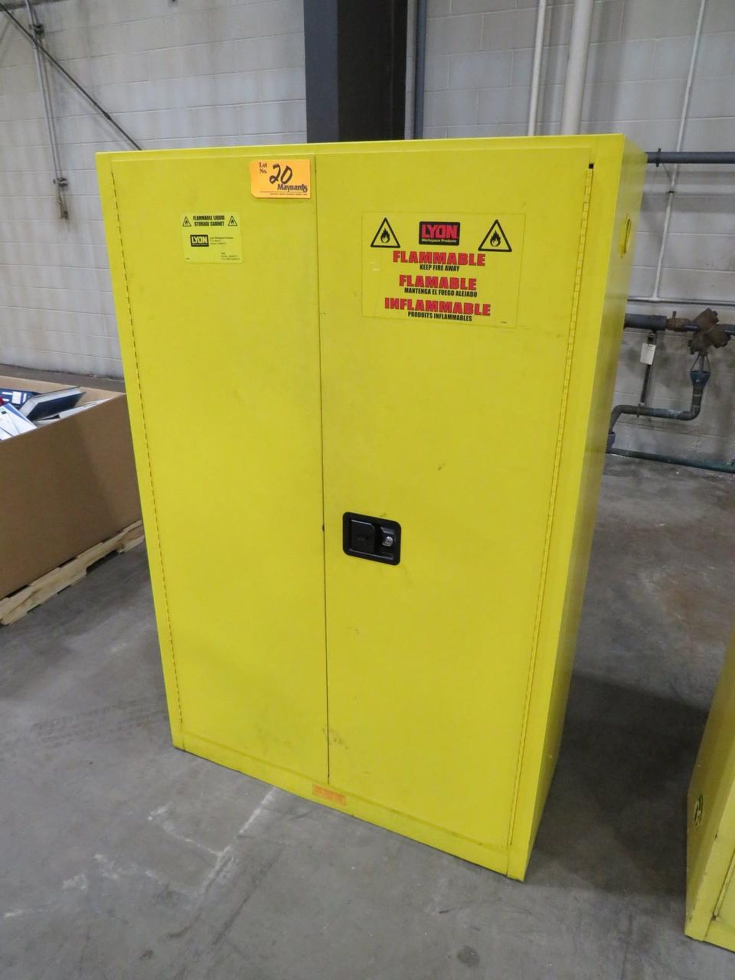 Lyon 5444 45 Gallon Flammable Liquids Storage Cabinet - Image 3 of 4