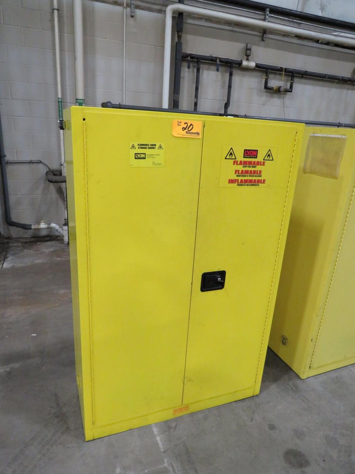 Lyon 5444 45 Gallon Flammable Liquids Storage Cabinet