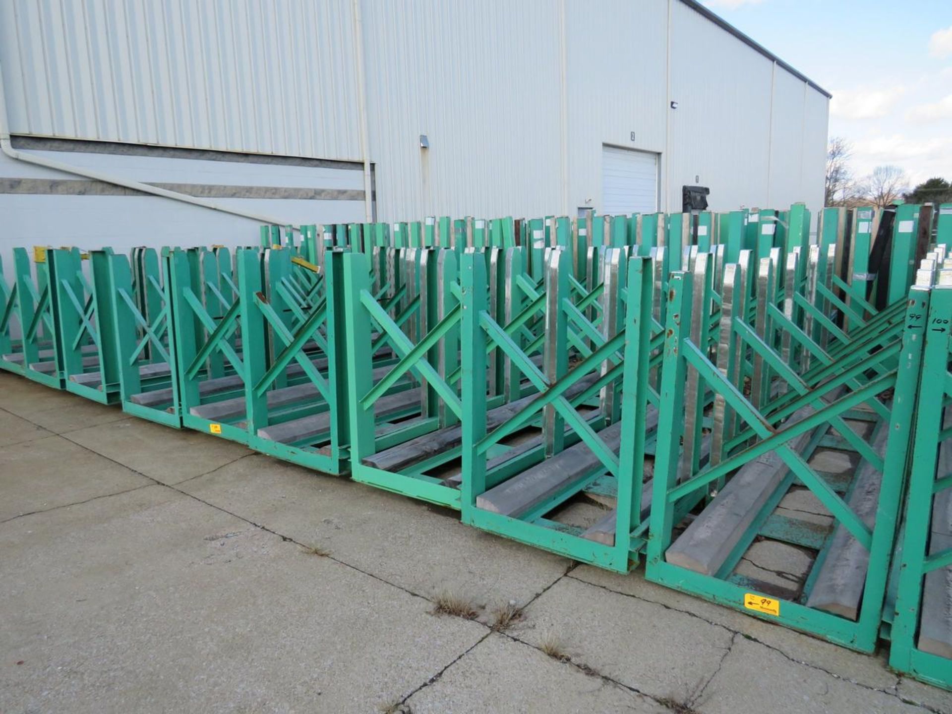 Lot of (10) Steel Storage Racks