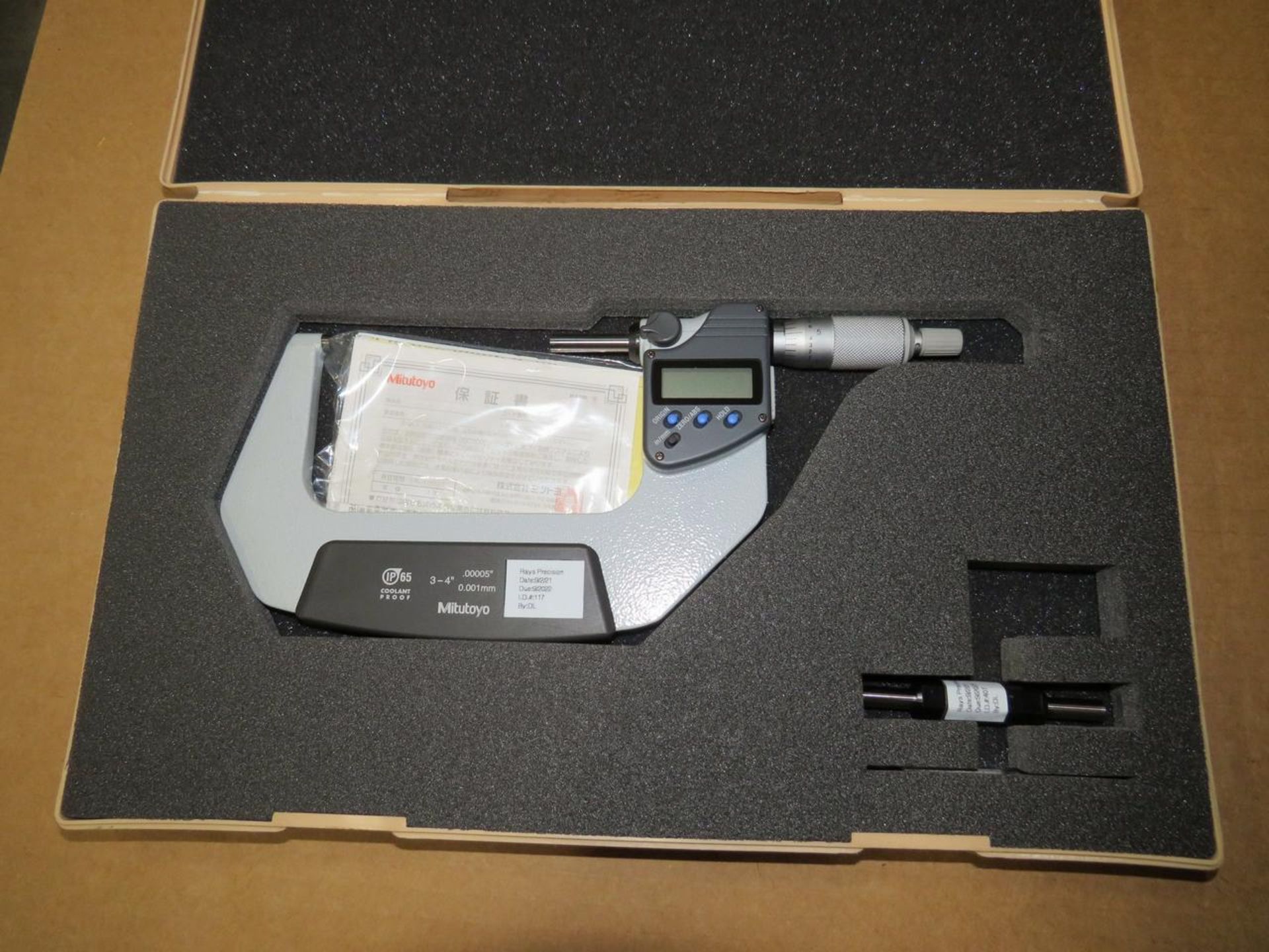Mitutoyo 293-333 3-4" Digital Micrometer