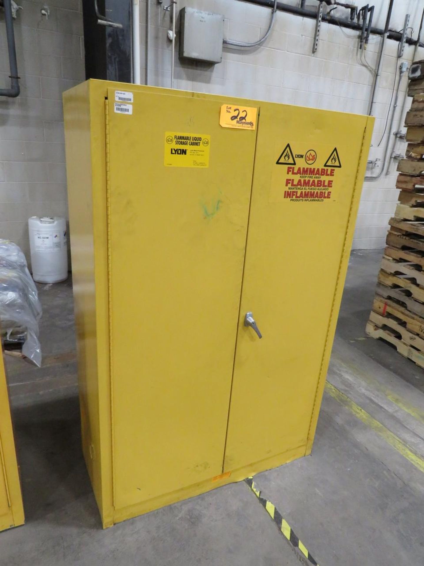 Lyon 5444 45 Gallon Flammable Liquids Storage Cabinet