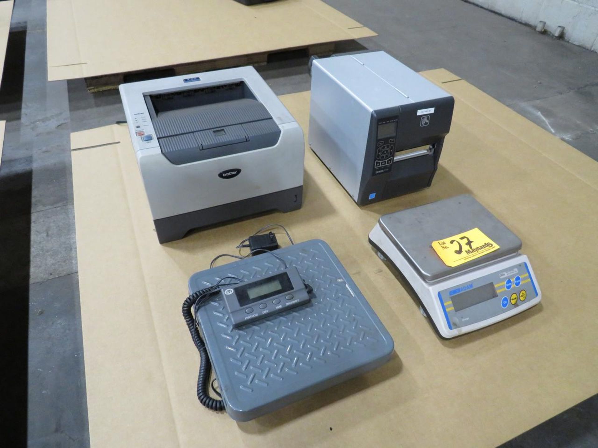 Lot of Scales, Zebra Printer and HP Printer