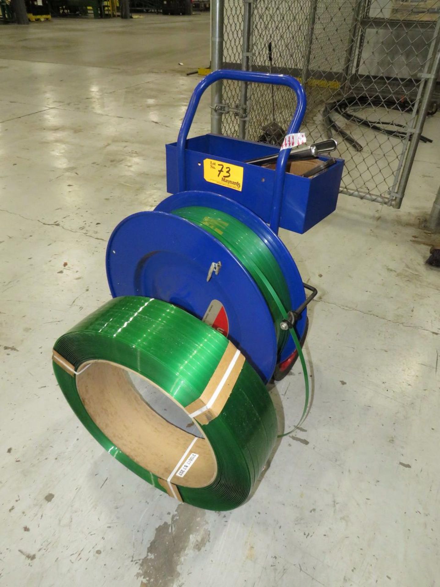 Uline Banding Cart with Strapping Material