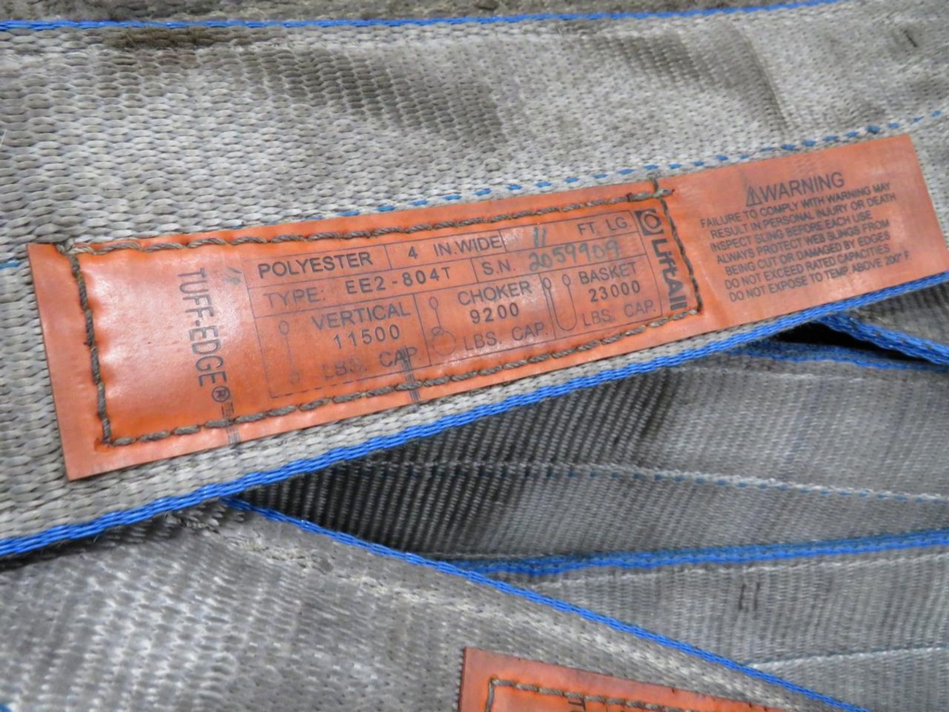 Lift-All Tuff Edge EE2-804T Lot of (50) Eye-Eye 4? W x 11? L Polyester Web Slings - Image 7 of 10