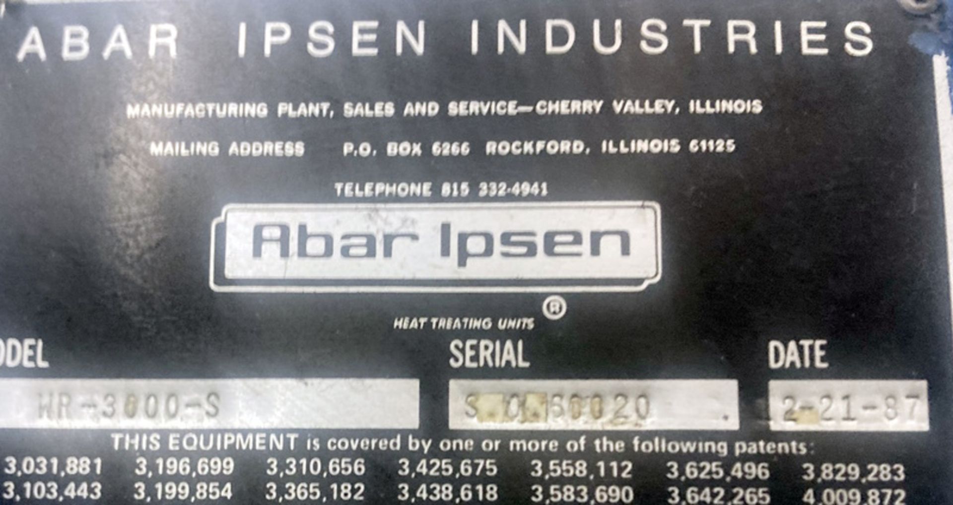 1987 Abar Ipsen HR-3000-S SDA Washer - Image 3 of 8