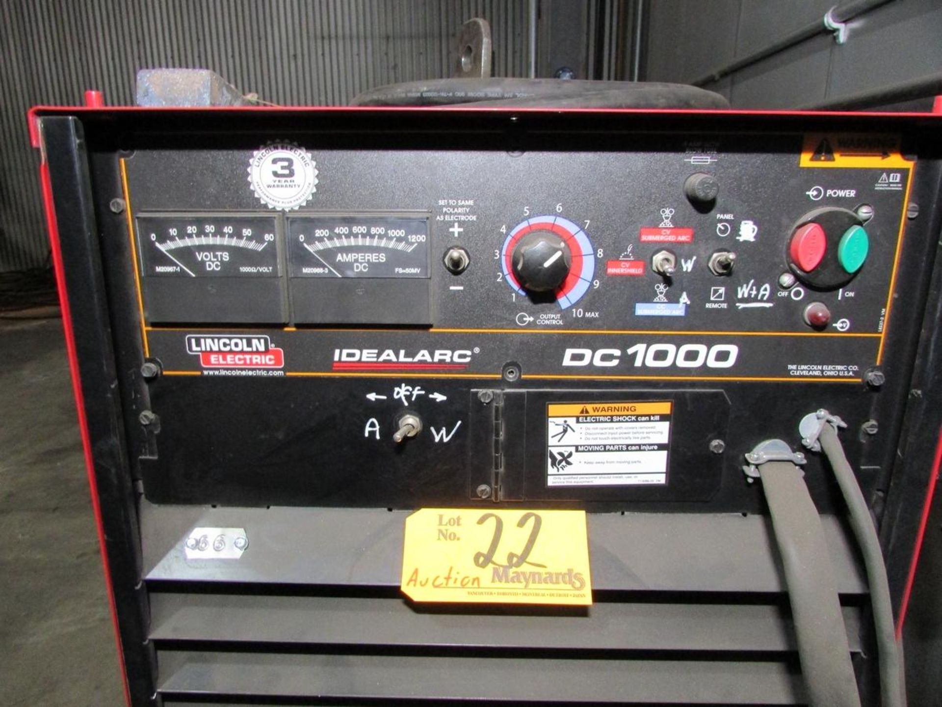 Lincoln Electric Idealarc DC1000 Welding Power Source w/ ZipLine Welding Boom - Image 3 of 9