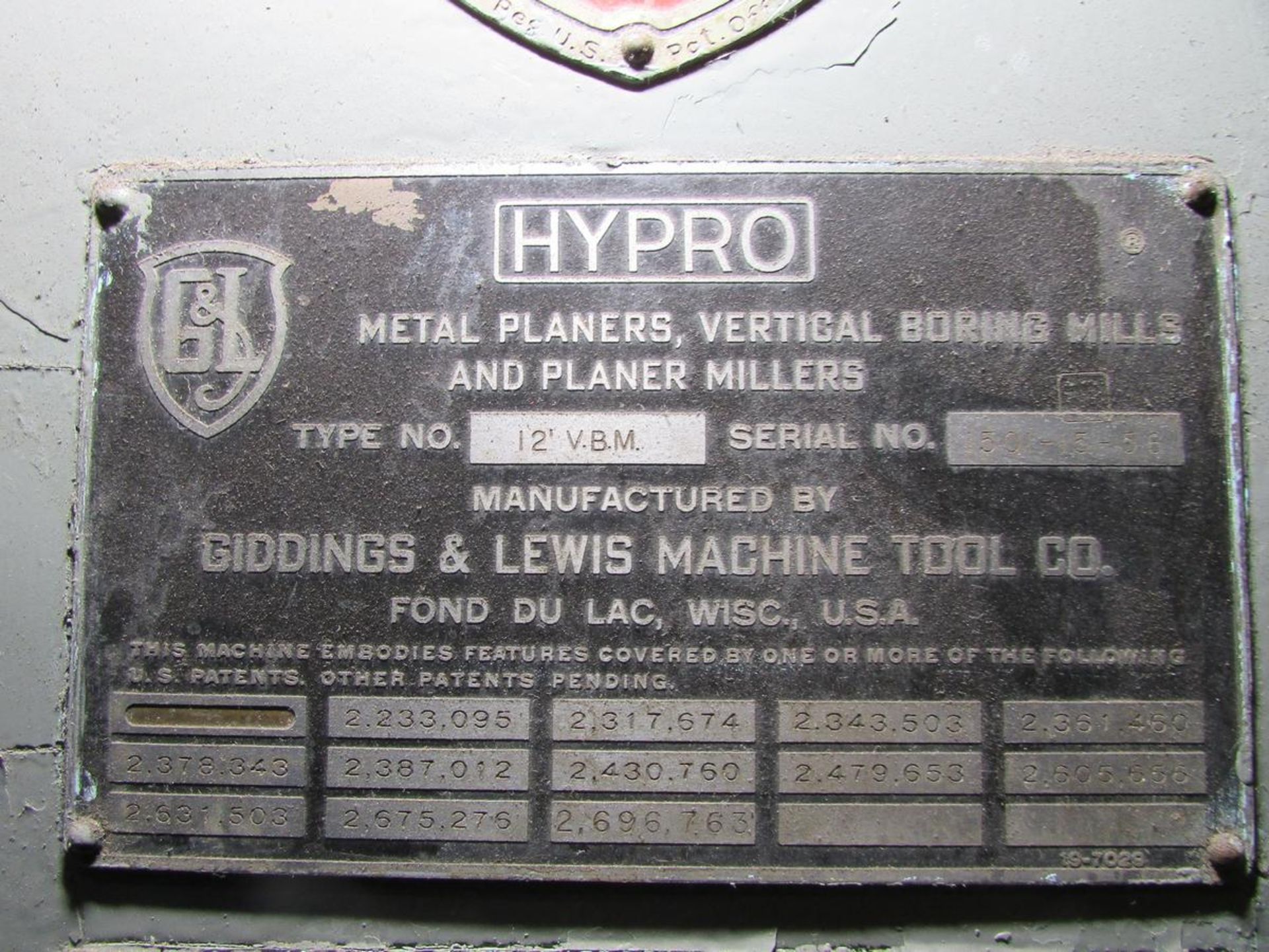 Giddings & Lewis Hypro 12' VBM 12' Vertical Turret Lathe - Image 14 of 24