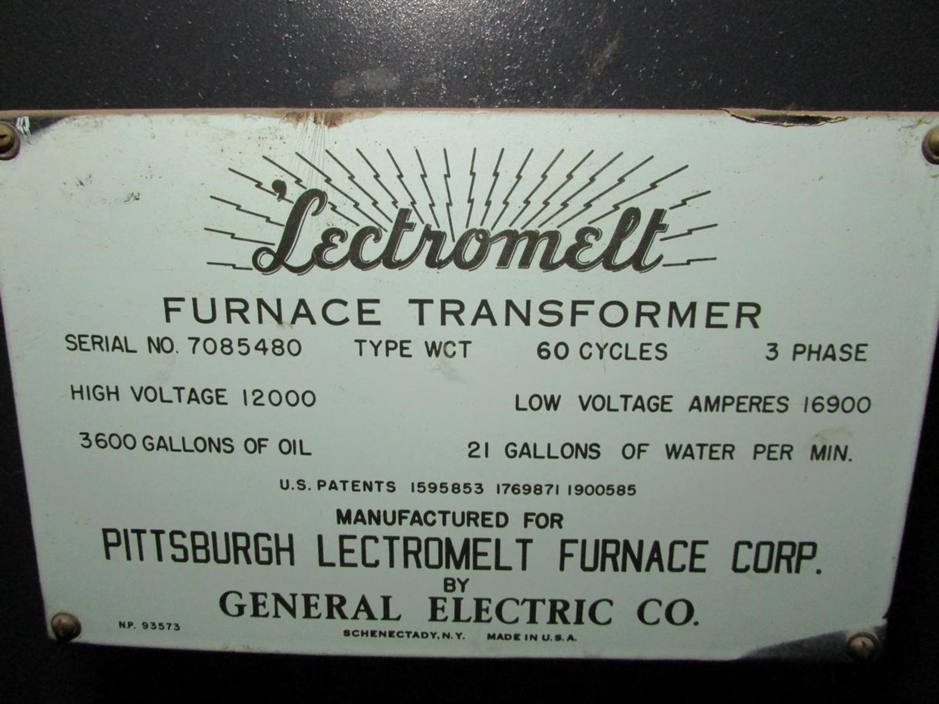 GE Lectromelt 6000 KVA 3PH Furnace Transformer - Image 6 of 7