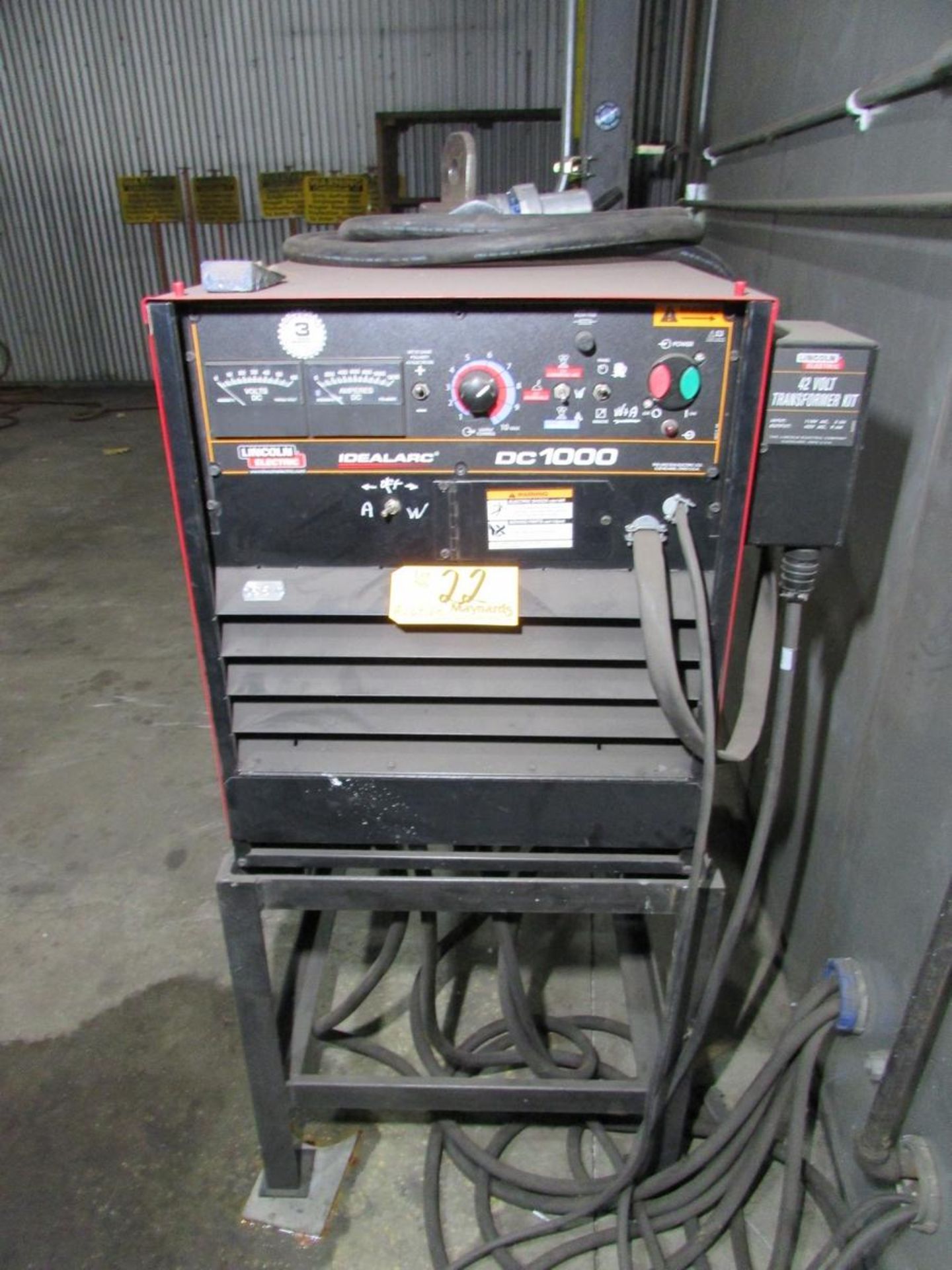 Lincoln Electric Idealarc DC1000 Welding Power Source w/ ZipLine Welding Boom - Image 2 of 9