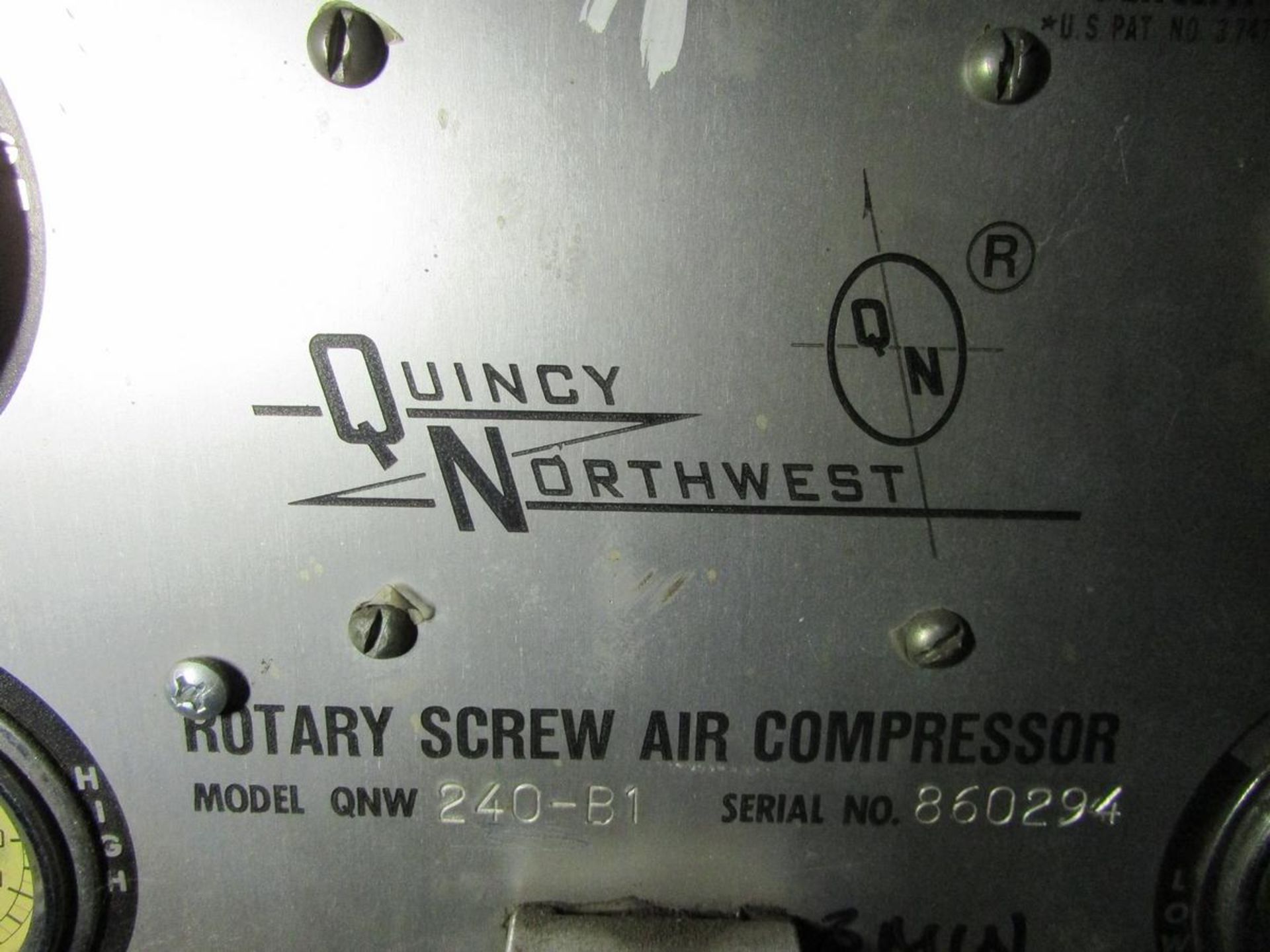 Quincy Northwest 50 HP Rotary Screw Air Compressor - Image 6 of 9