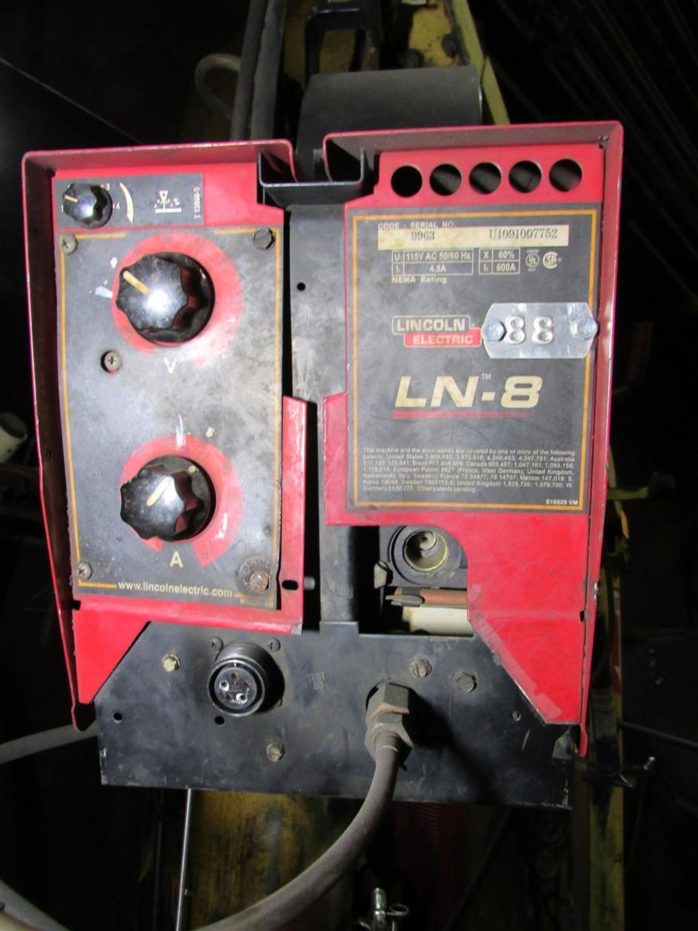 Lincoln Electric Idealarc DC1000 Welding Power Source w/ Welding Boom - Image 10 of 11