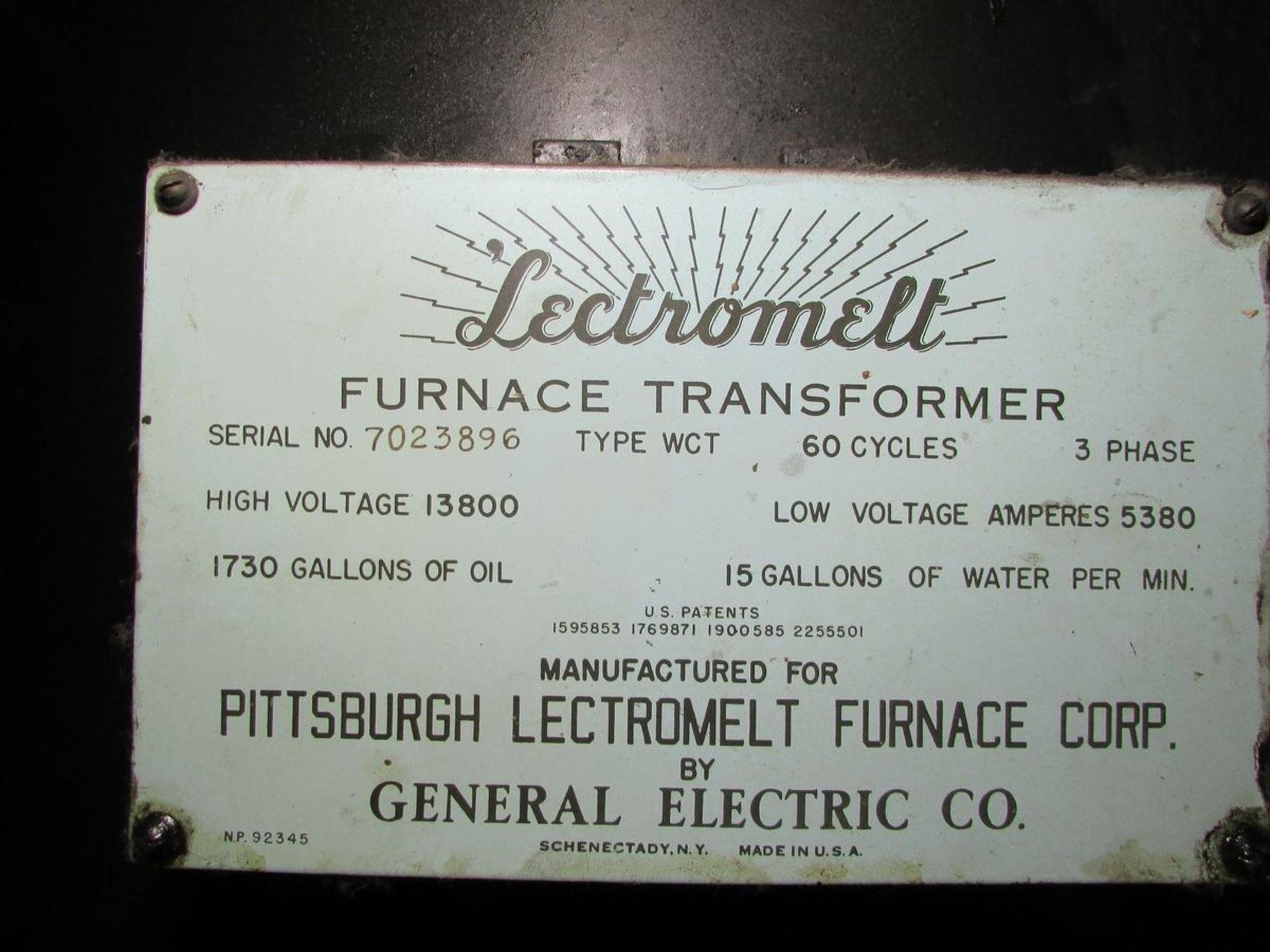 GE Lectromelt 3PH Furnace Transformer - Image 6 of 6