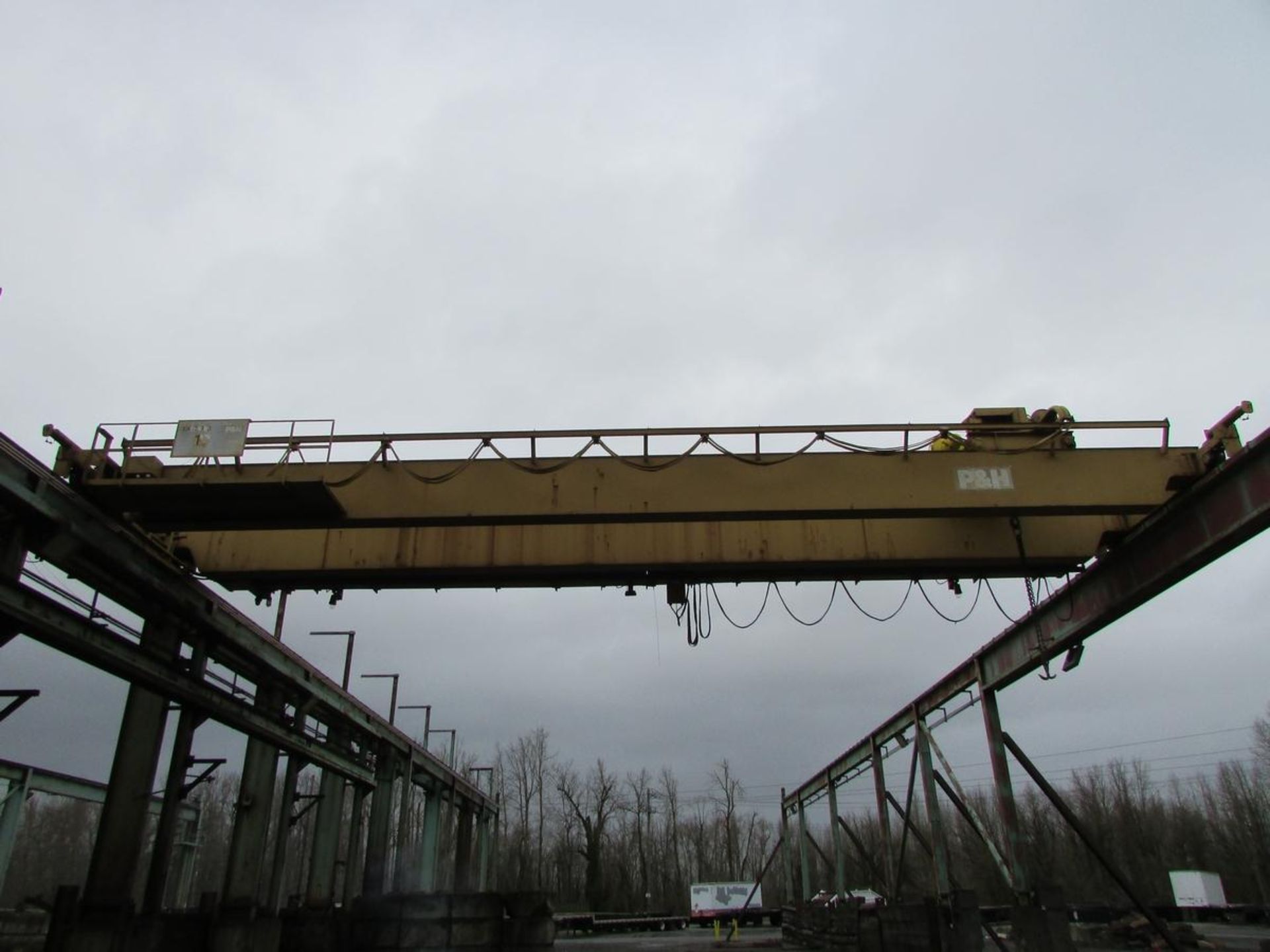 P&H 10 Ton Top Running Double Girder Bridge Crane